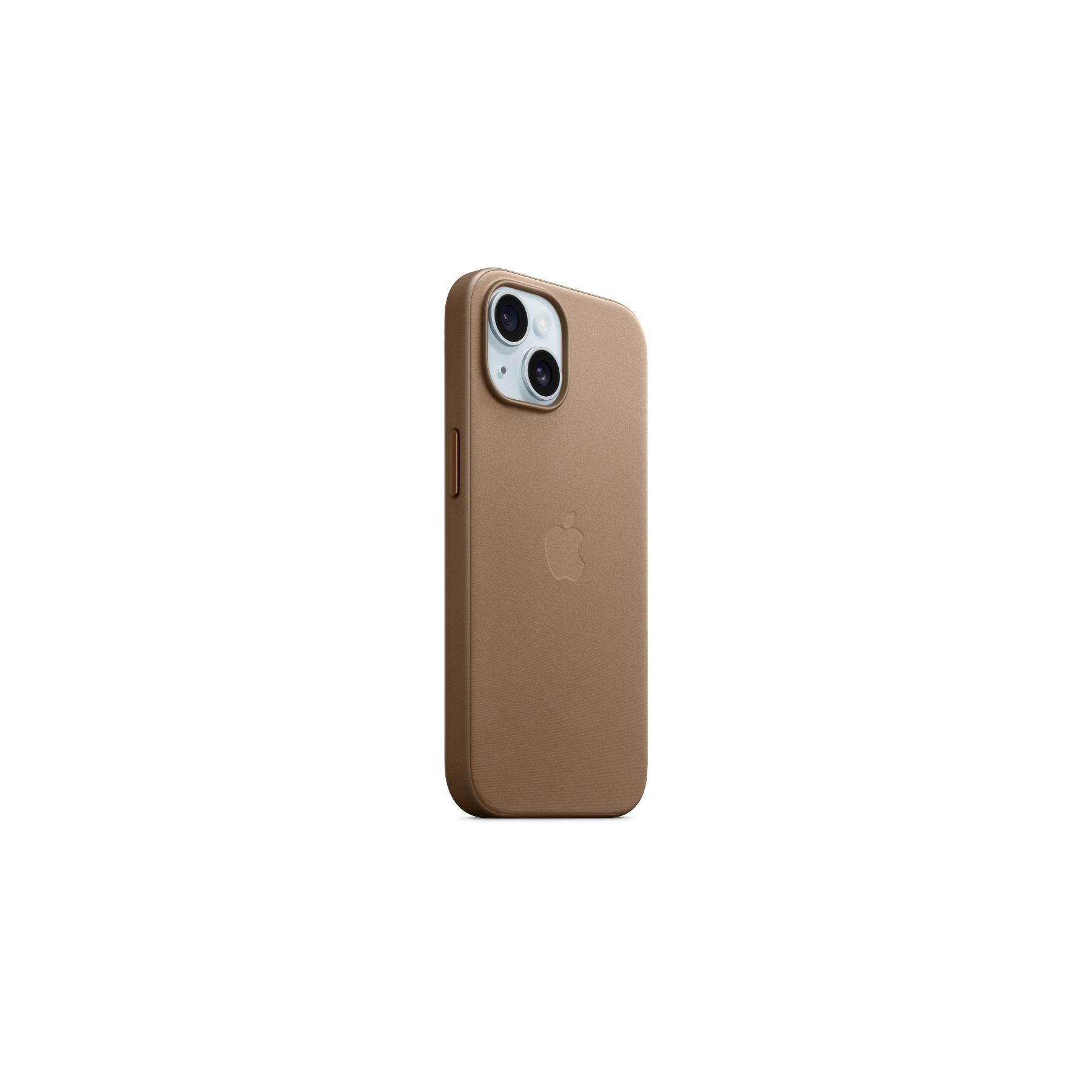 Coque APPLE iPhone 15 MagSafe tissage fin Taupe Reconditionné