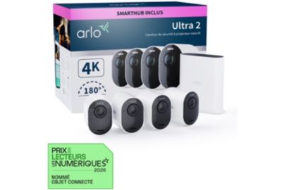 Pack ARLO 4 caméras ULTRA2 blanc VMS5440