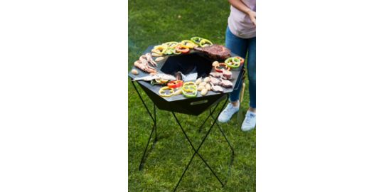 Brasero BARBECOOK Rila brasero et barbecue en acier BC-WOO
