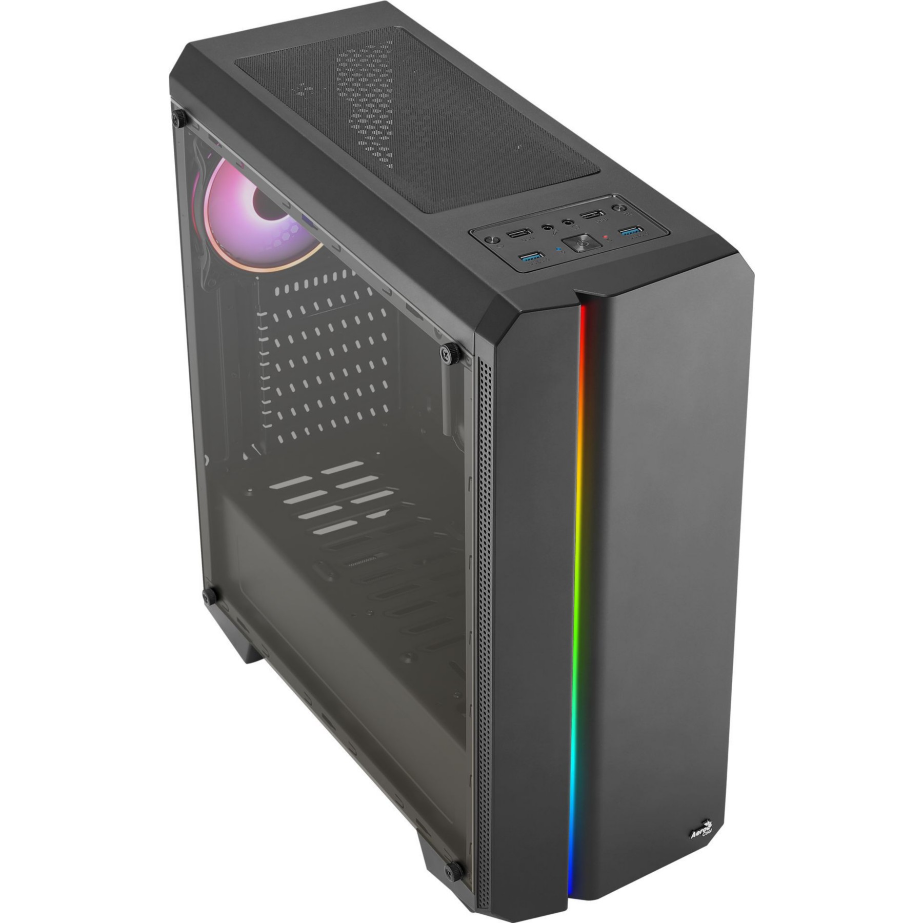 Boitier PC AEROCOOL Boitier Moyen Tour ATX Genesis v2 RGB av