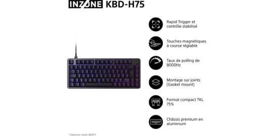 Clavier gamer SONY INZONE KBD-H75