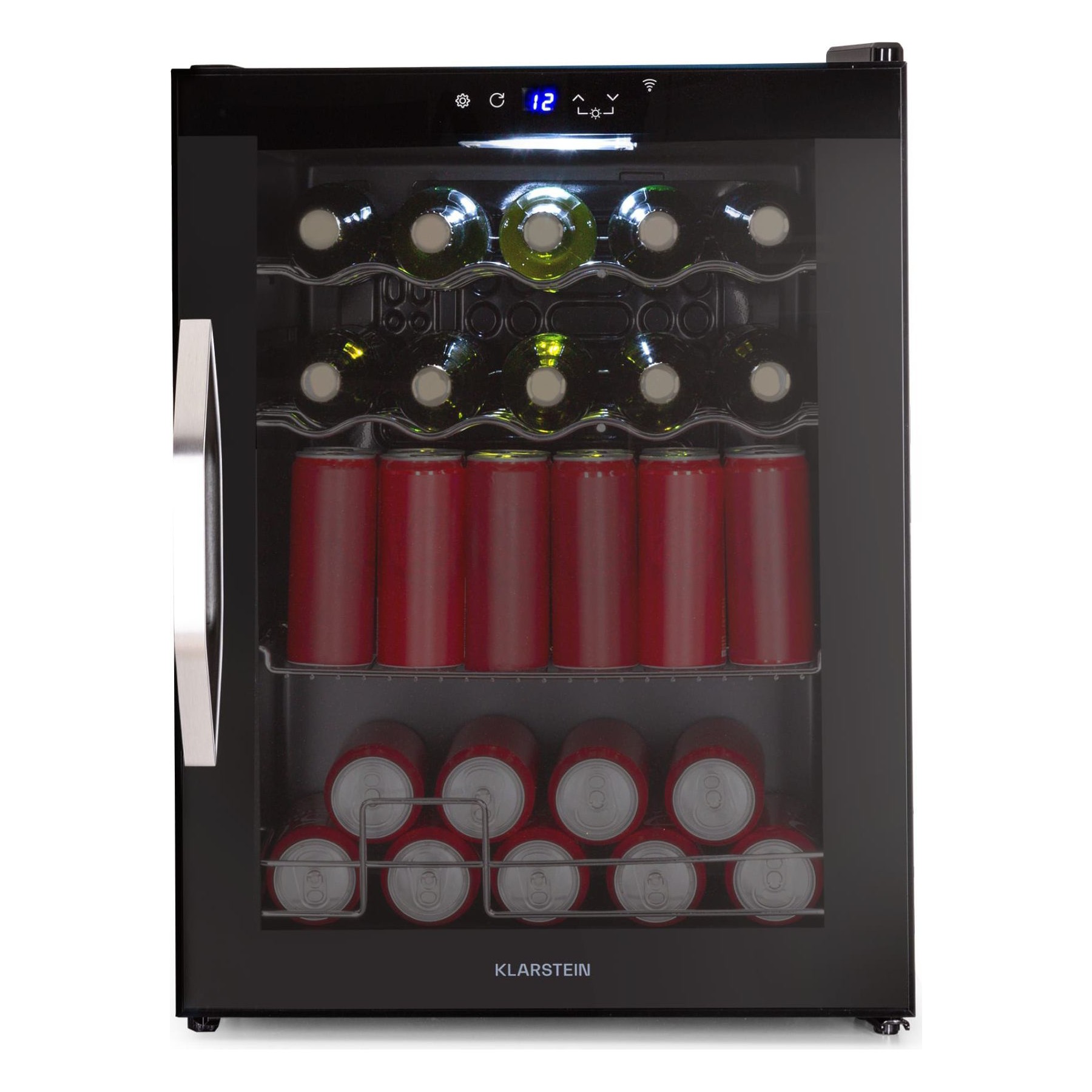 Réfrigérateur 1 porte KLARSTEIN Coachella 60 Smart Wifi 3 clayettes Noir