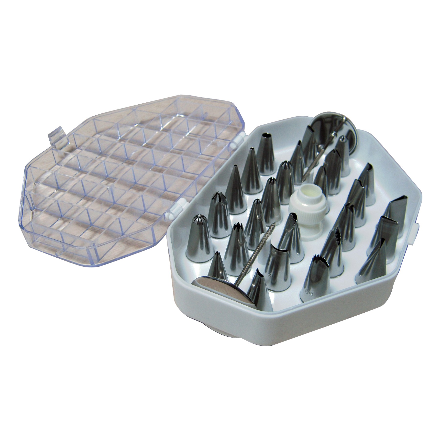 Douille à pâtisserie DE BUYER coffrets inox et adaptateur 2114.20