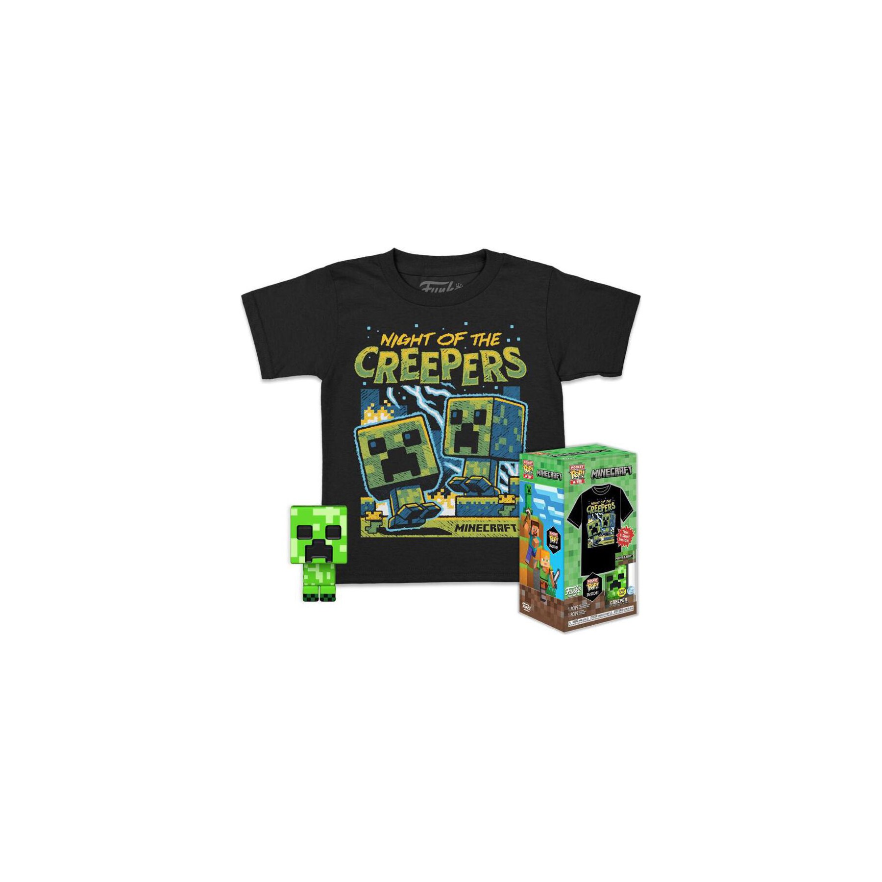 Figurine FUNKO Pocket Pop! & Tee - Minecraft - Blue