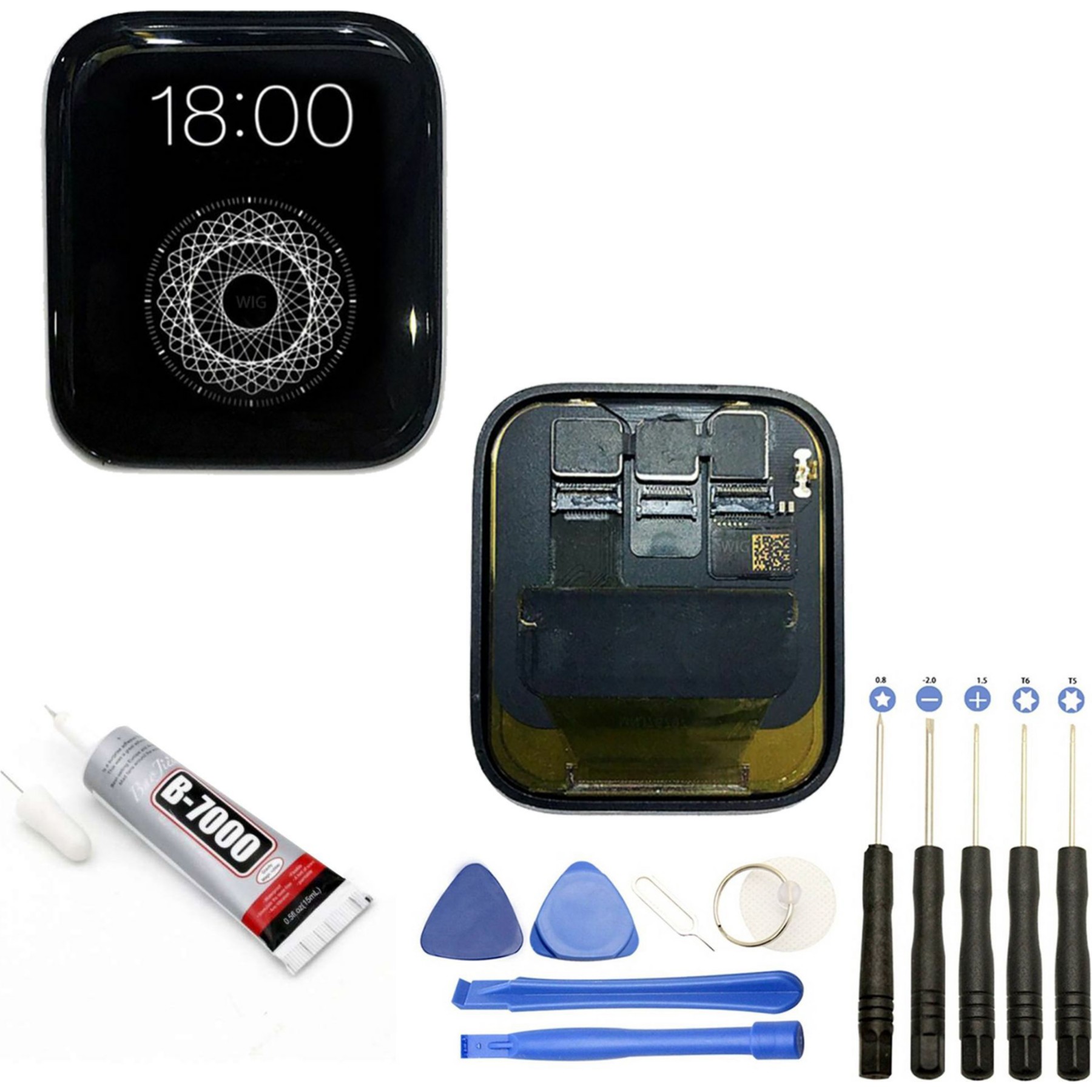 Ecran téléphone VISIODIRECT Vitre+Ecran LCD pour Apple Watch Serie 5