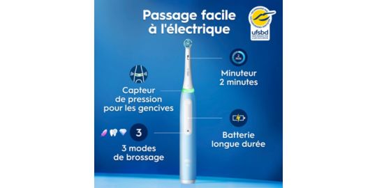 Brosse à dents électrique ORAL-B iO3 Series Ice Blue