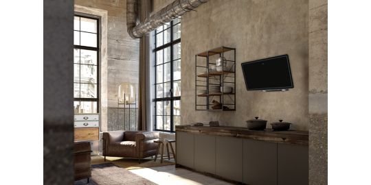 Hotte décorative murale inclinée FRANKE SMART FPJ 915 V BK/DG