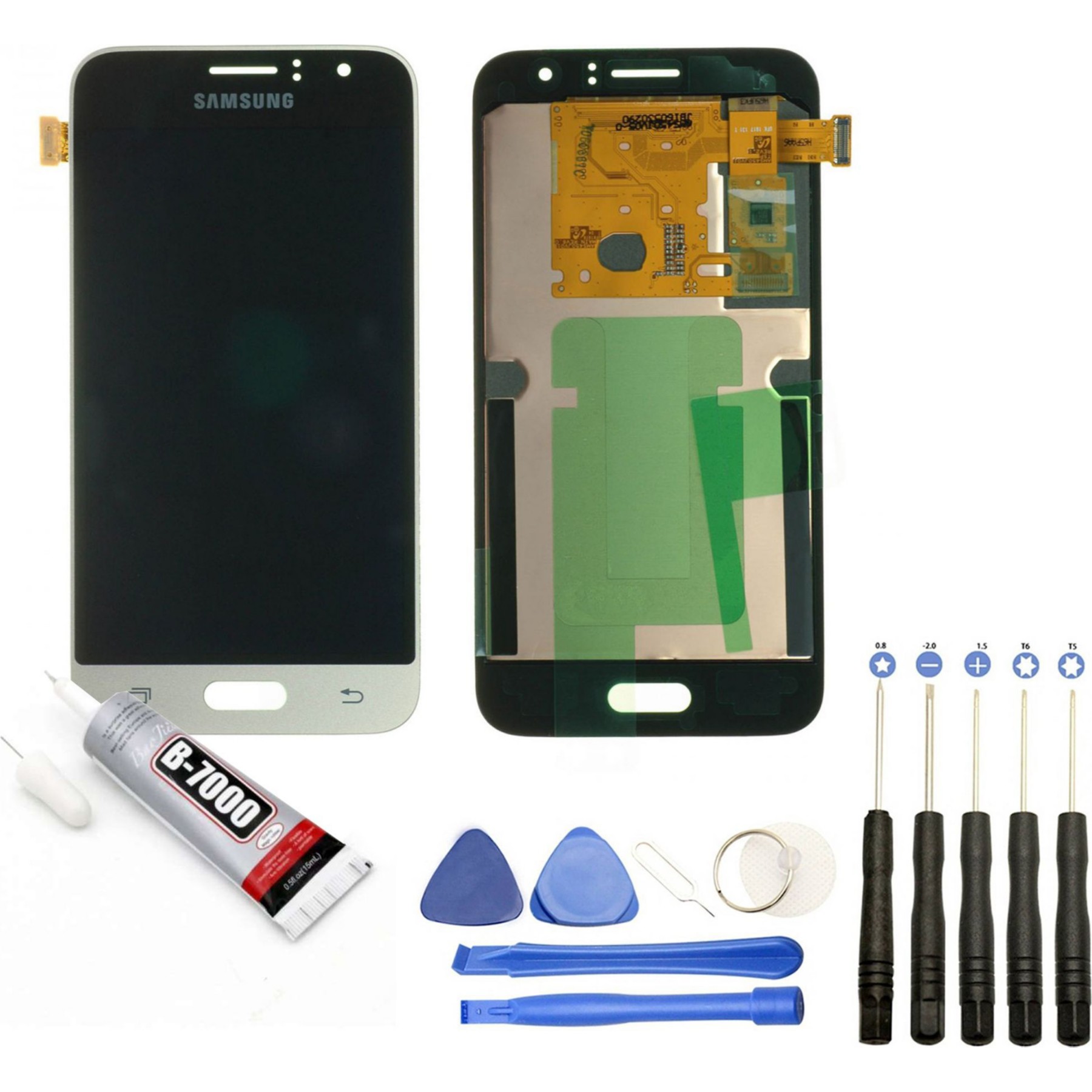 Ecran téléphone VISIODIRECT Vitre+LCD pour Samsung Galaxy J1 SMJ120F