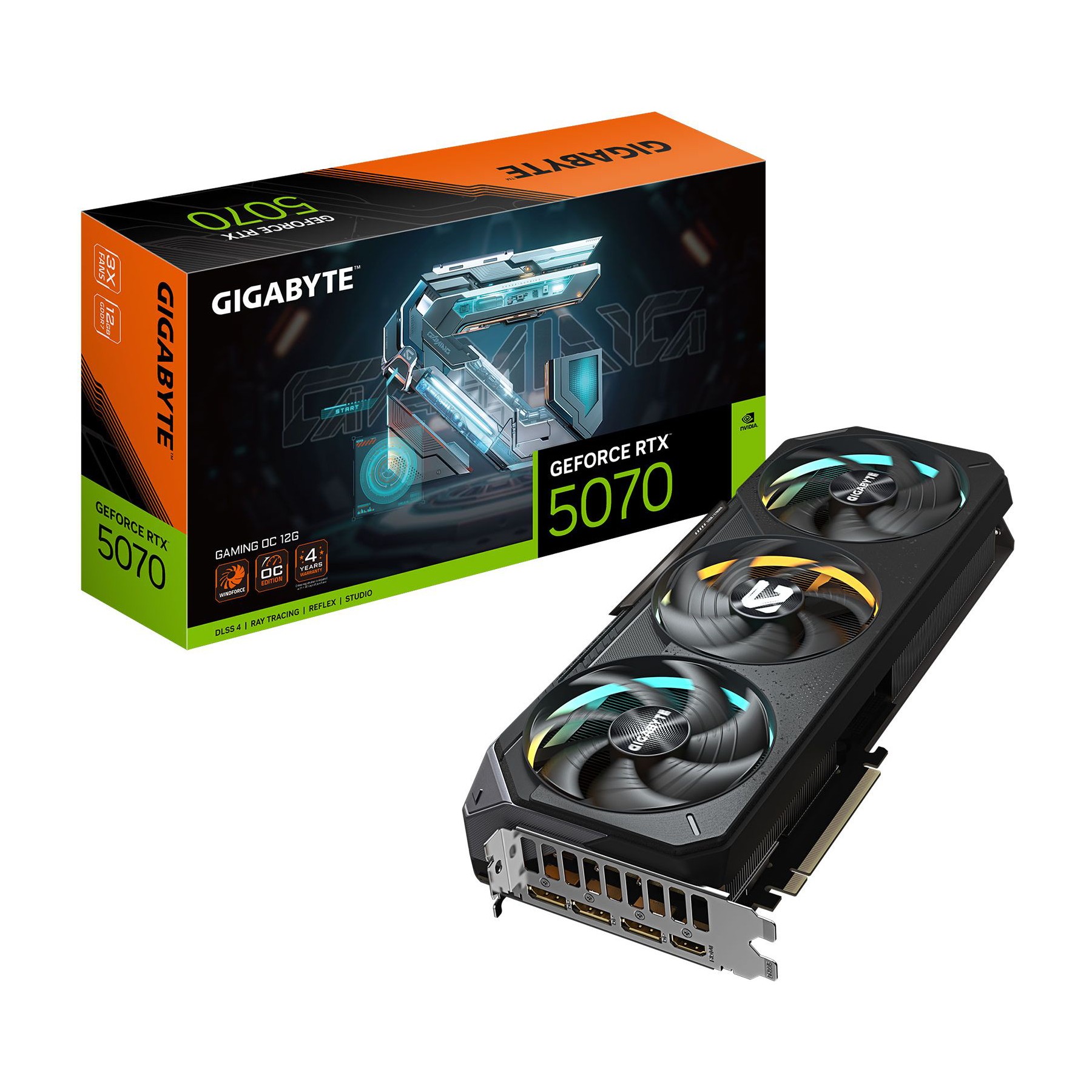 Carte graphique GIGABYTE Gigabyte GeForce RTX 5070 GAMING OC 12G