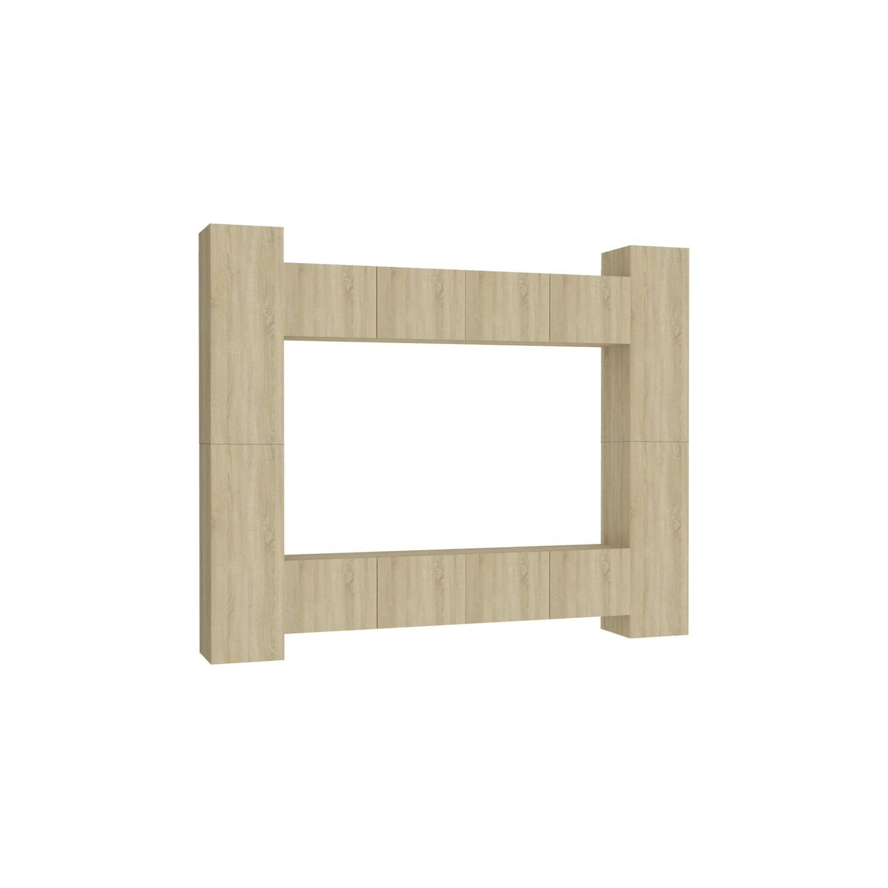 Meuble TV HELLOSHOP26 Ensemble de meubles armoire buffet TV té