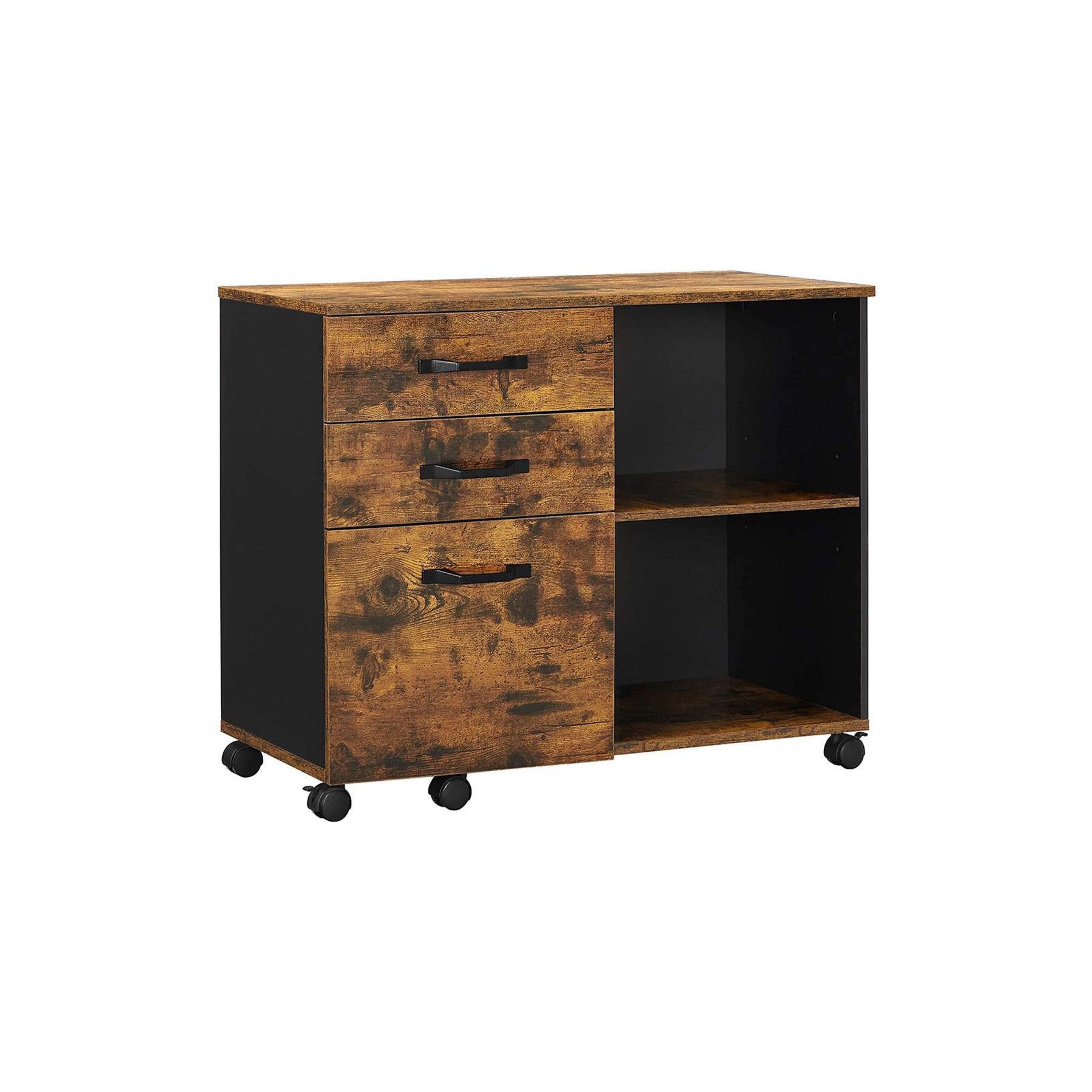Armoire HELLOSHOP26 Caisson 3 tiroirs meuble rangement burea