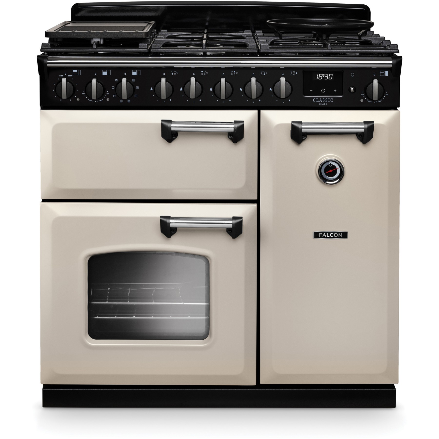 Piano de cuisson gaz FALCON NGC TAB GAZ 90 CM CREME PASTEL CHROME