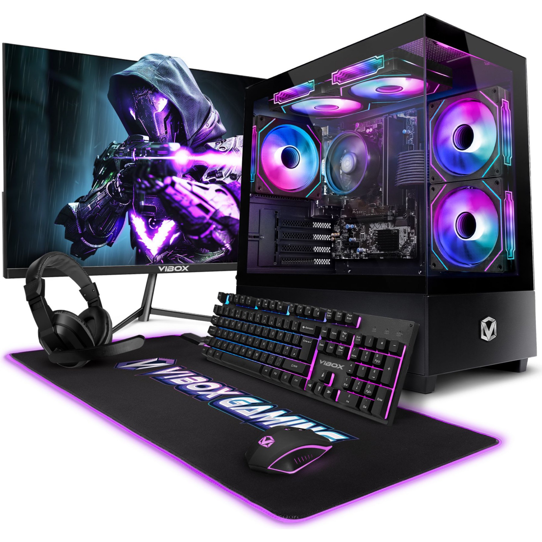 PC Gamer VIBOX 3200G • 16 Go • 500 Go SSD • Linux OS