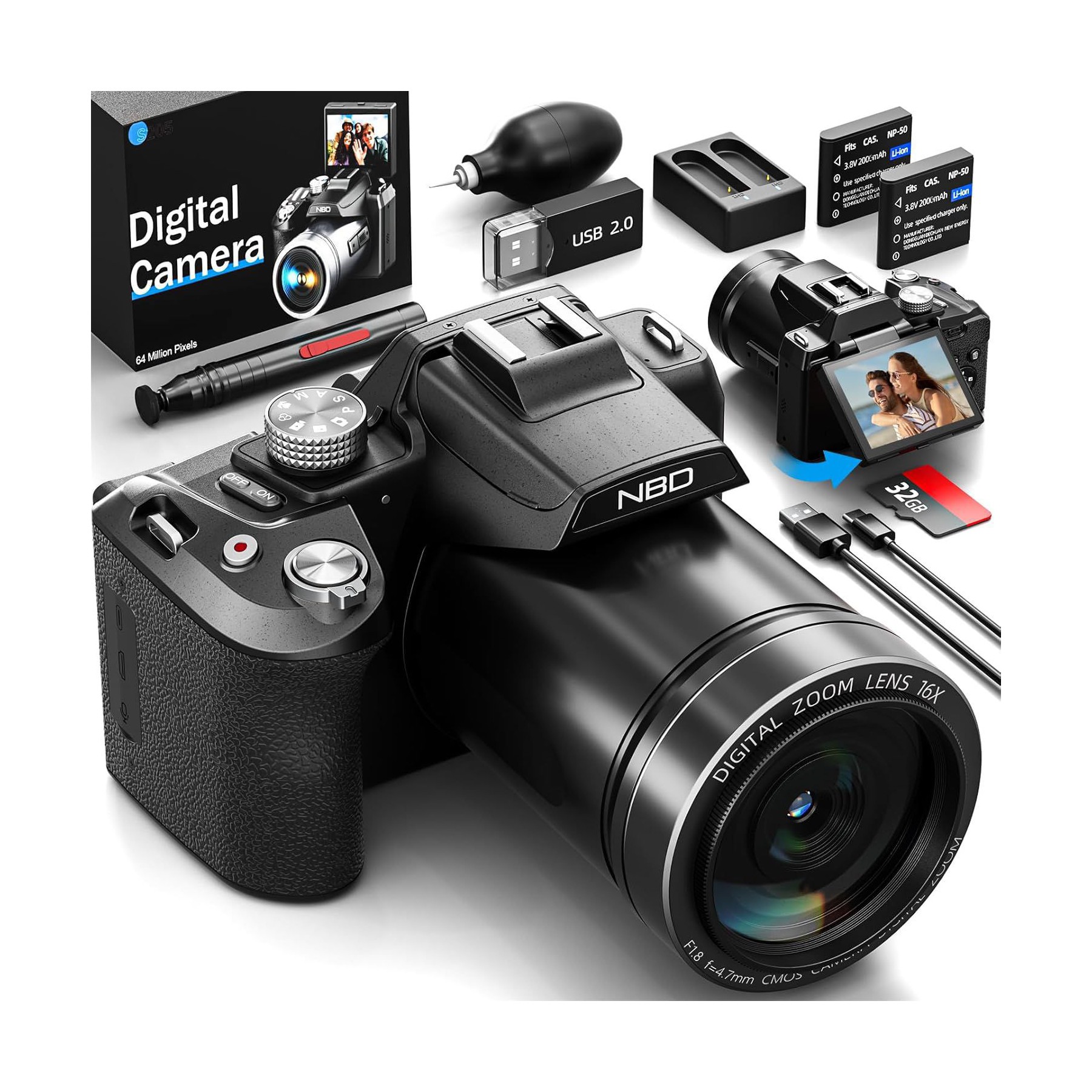 Appareil photo Hybride NBD TECHPRO-S205