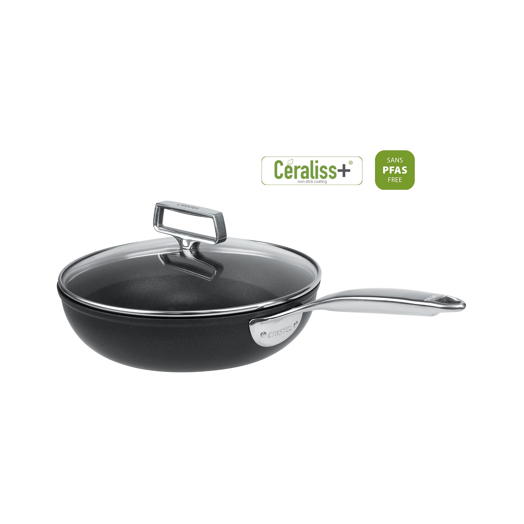 Sauteuse CRISTEL 28 CM CASTEL PRO FIXE ULTRALU CERALISS +
