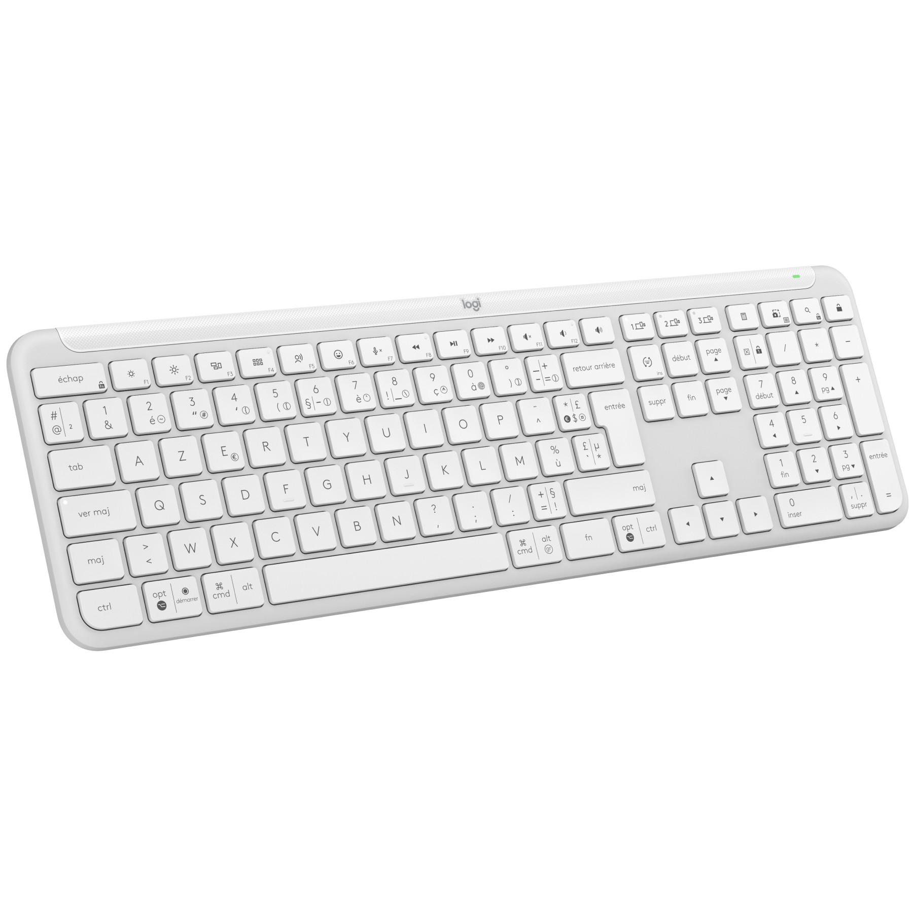 Clavier sans fil LOGITECH Signature Slim K950 Bluetooth Blanc