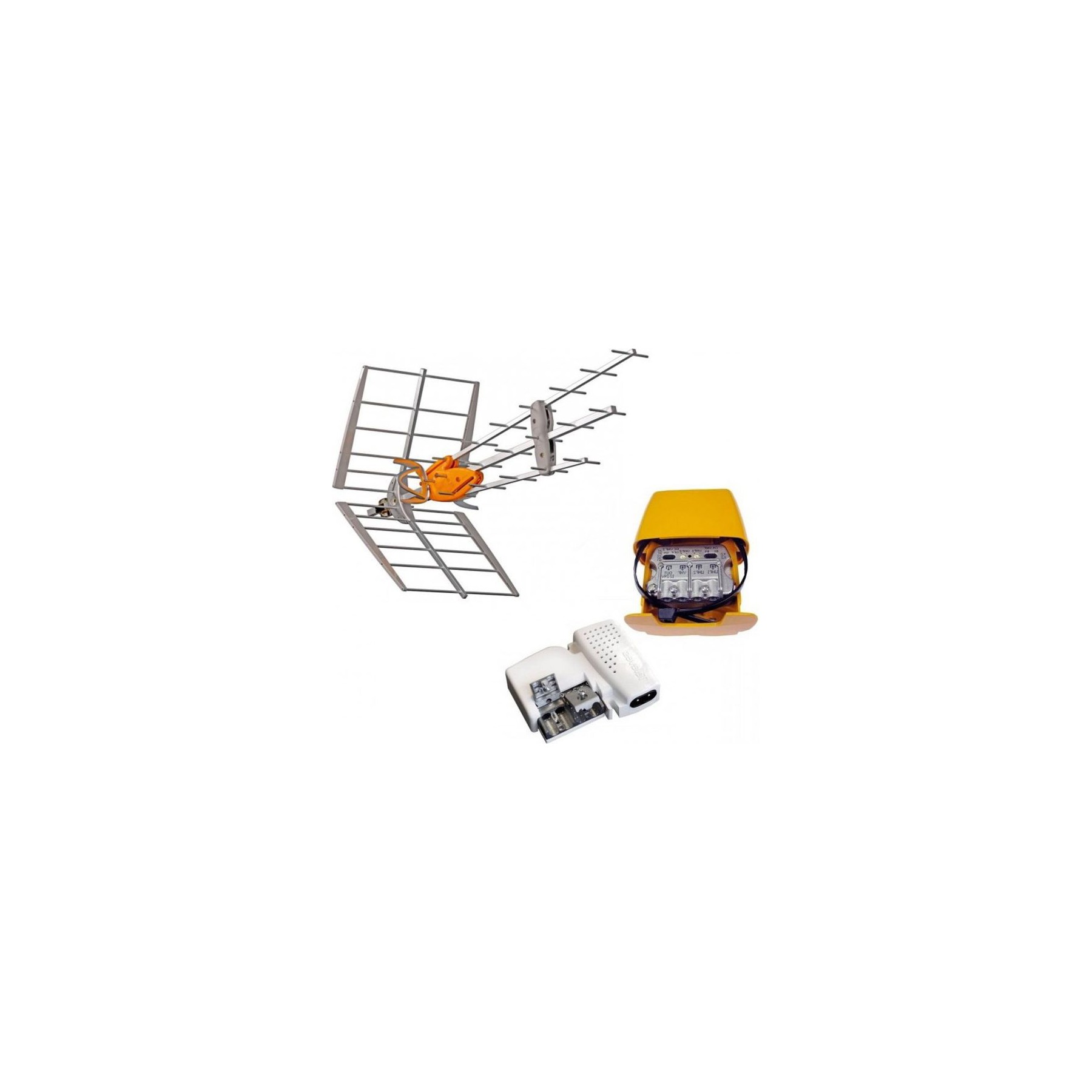 Antenne extérieure TELEVES Pack Antenne Rateau Tnt Dat Hd Boss Uhf