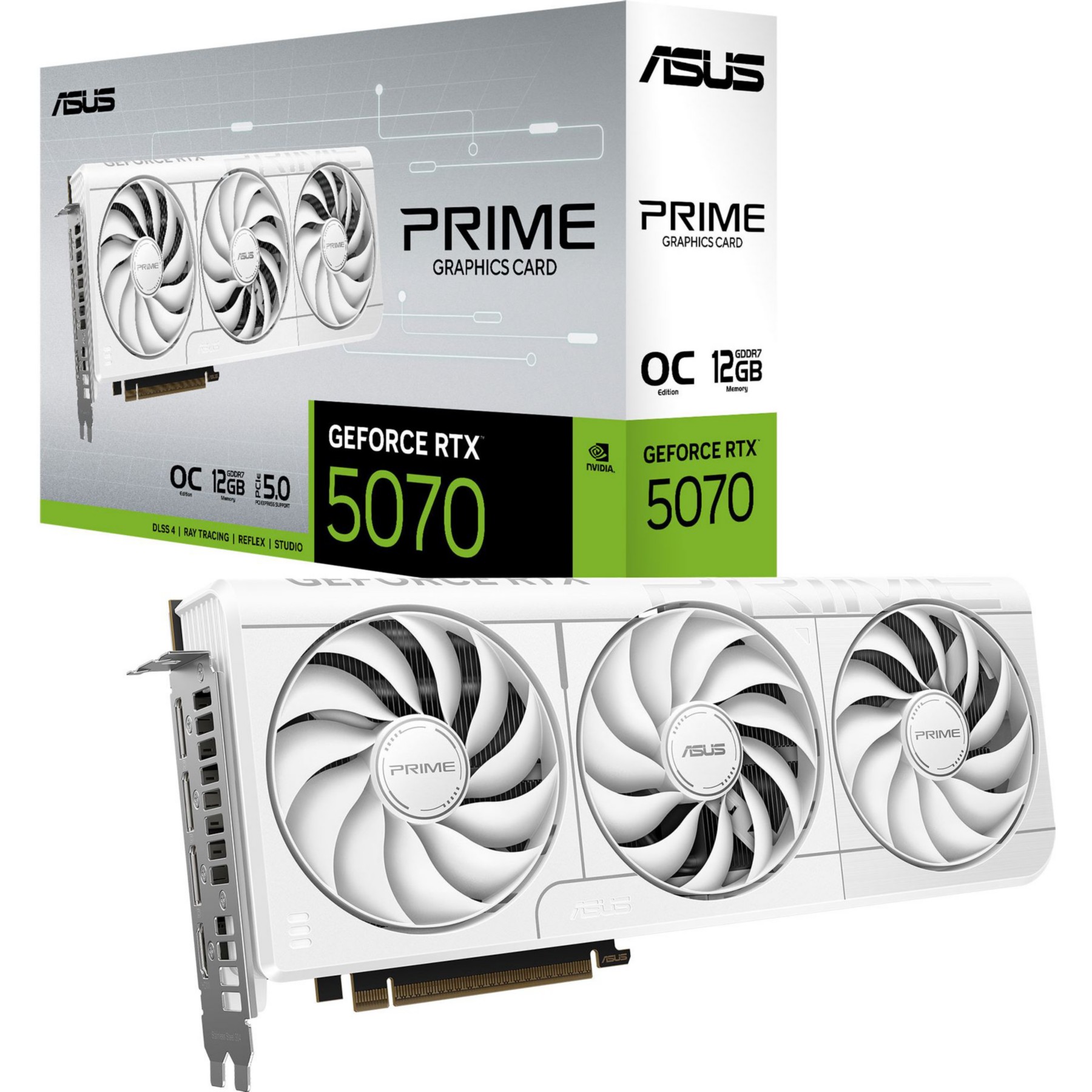 Carte graphique ASUS ASUS PRIME GeForce RTX 5070 12GB GDDR7 O