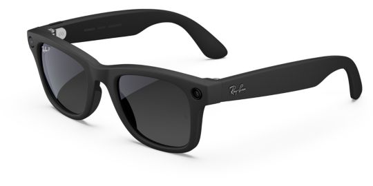 Lunettes connectées META Ray-Ban Wayfarer (large, Gen 2) - Noir mat, Verres dégradé graphite polarisés