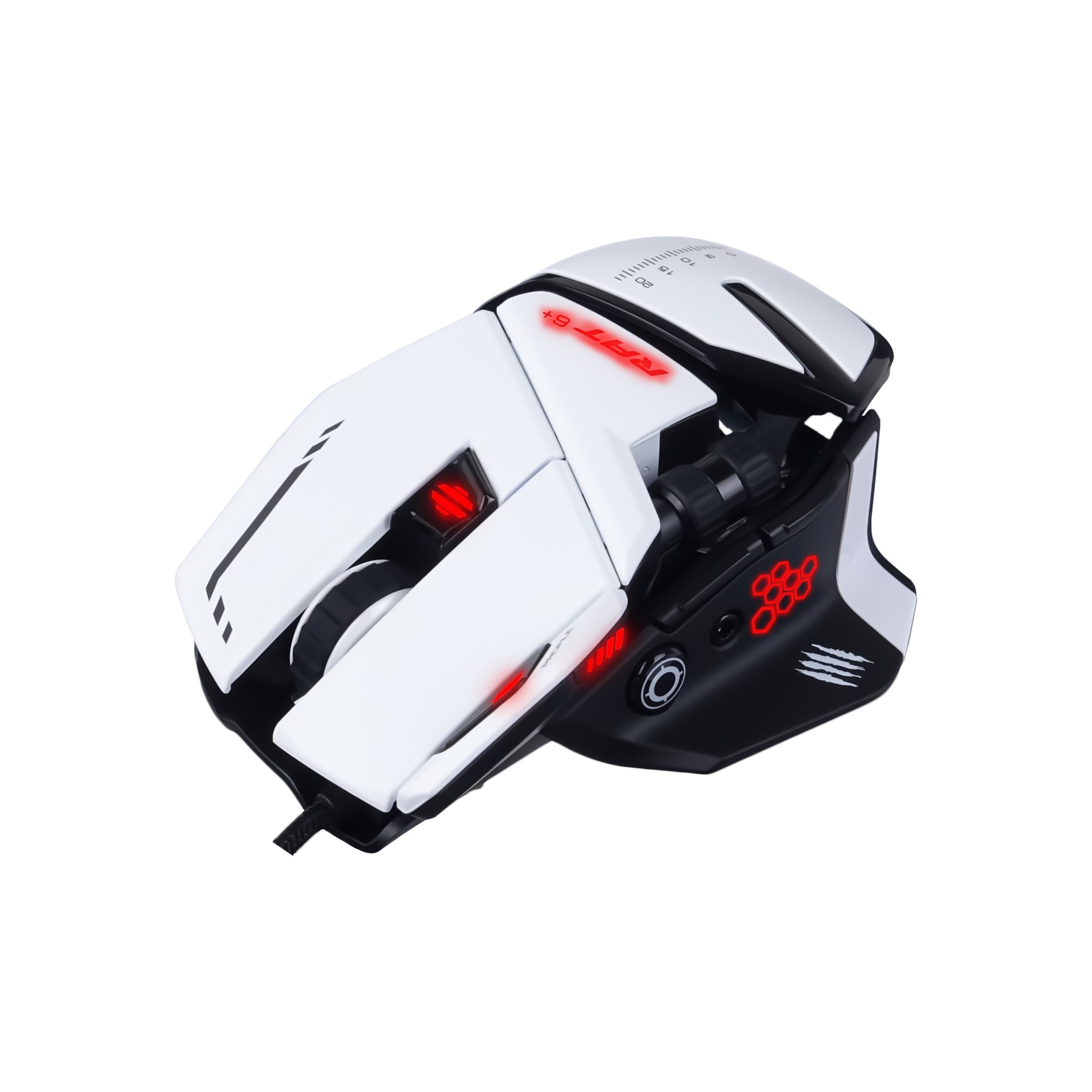 Souris Gamer Filaire MADCATZ RAT 6+ BLANCHE
