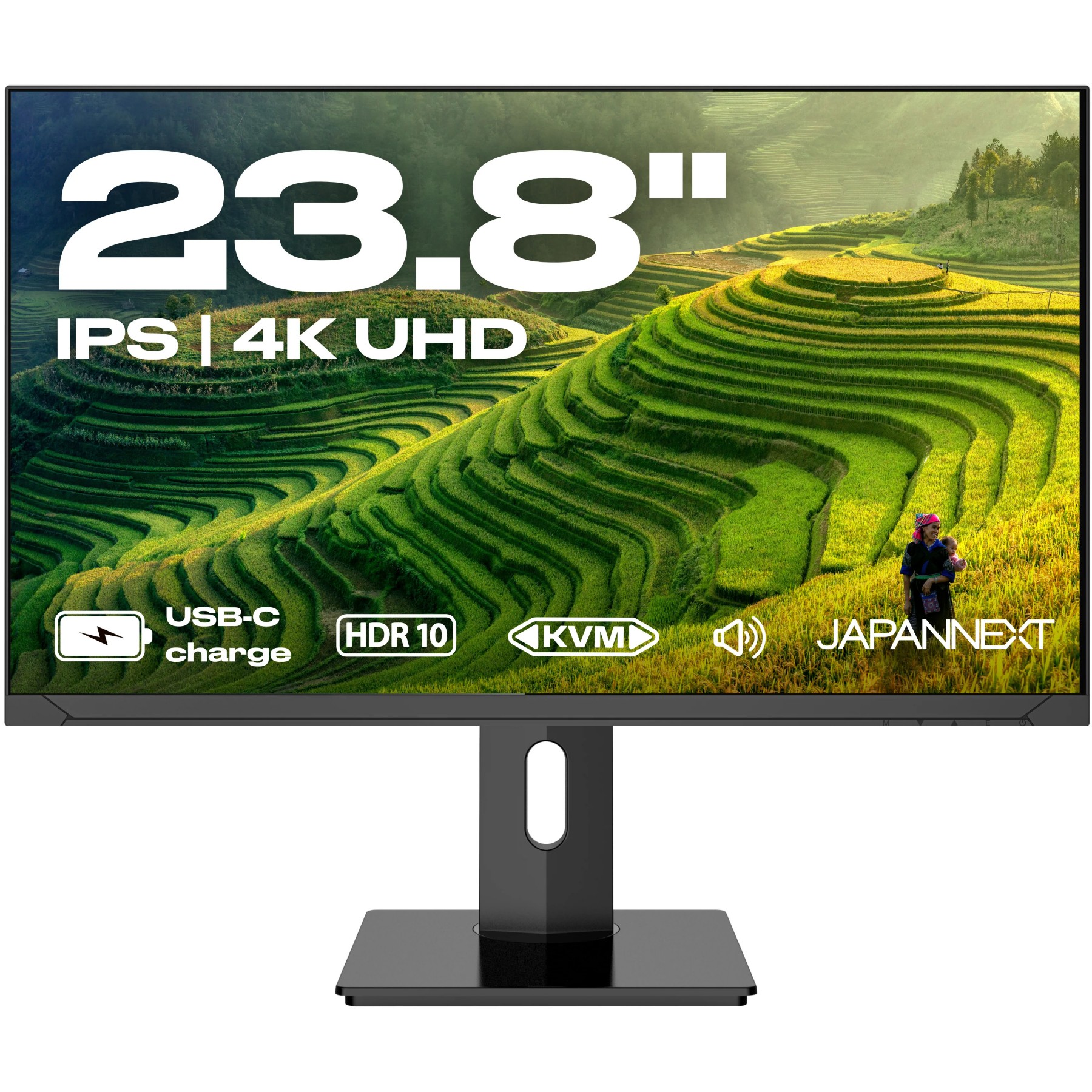 Ecran PC 4K JAPANNEXT JAPANNEXT JN-IPS2380UHDR-C65W-HSP 24'' IPS 4K HDR10 USB-C 65W KVM
