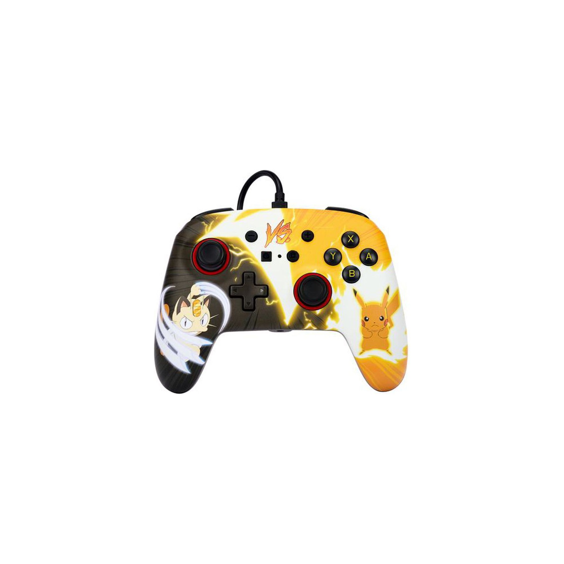 Manette POWERA Manette Filaire - Pikachu Vs Miaouss