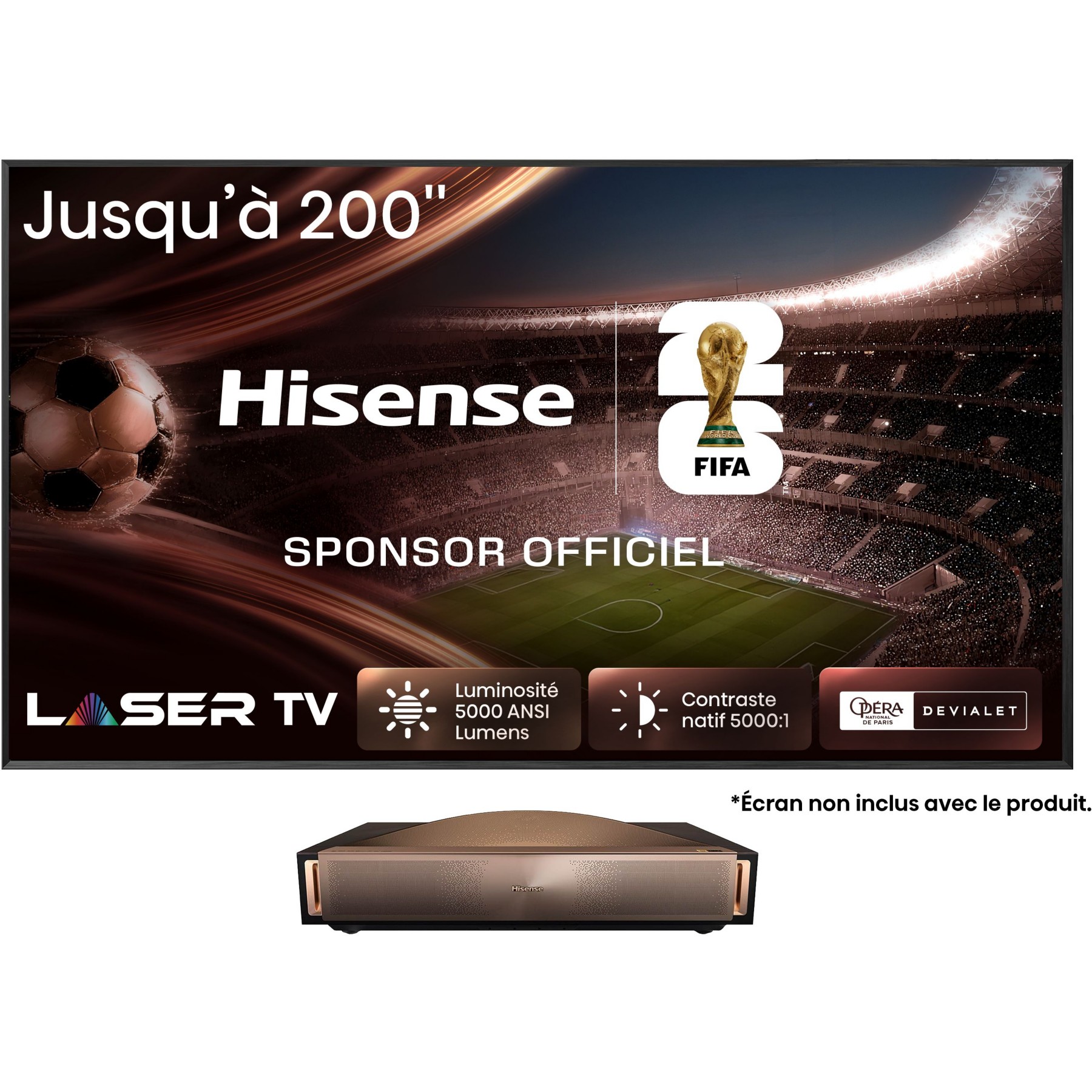 Vidéoprojecteur home cinéma HISENSE L9Q 2025