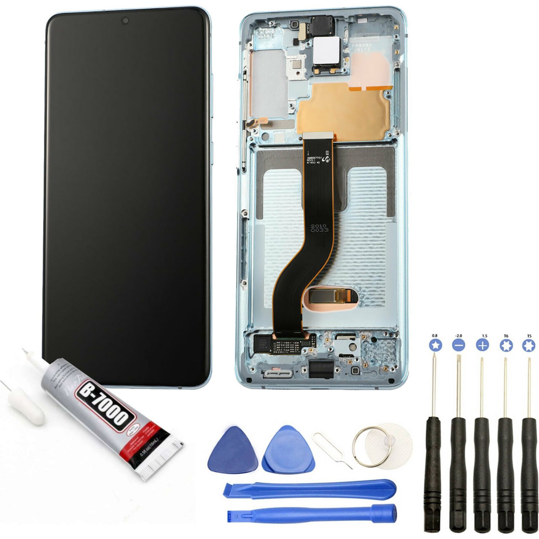 Ecran téléphone VISIODIRECT Vitre+Ecra pour Samsung Galaxy S20 plus