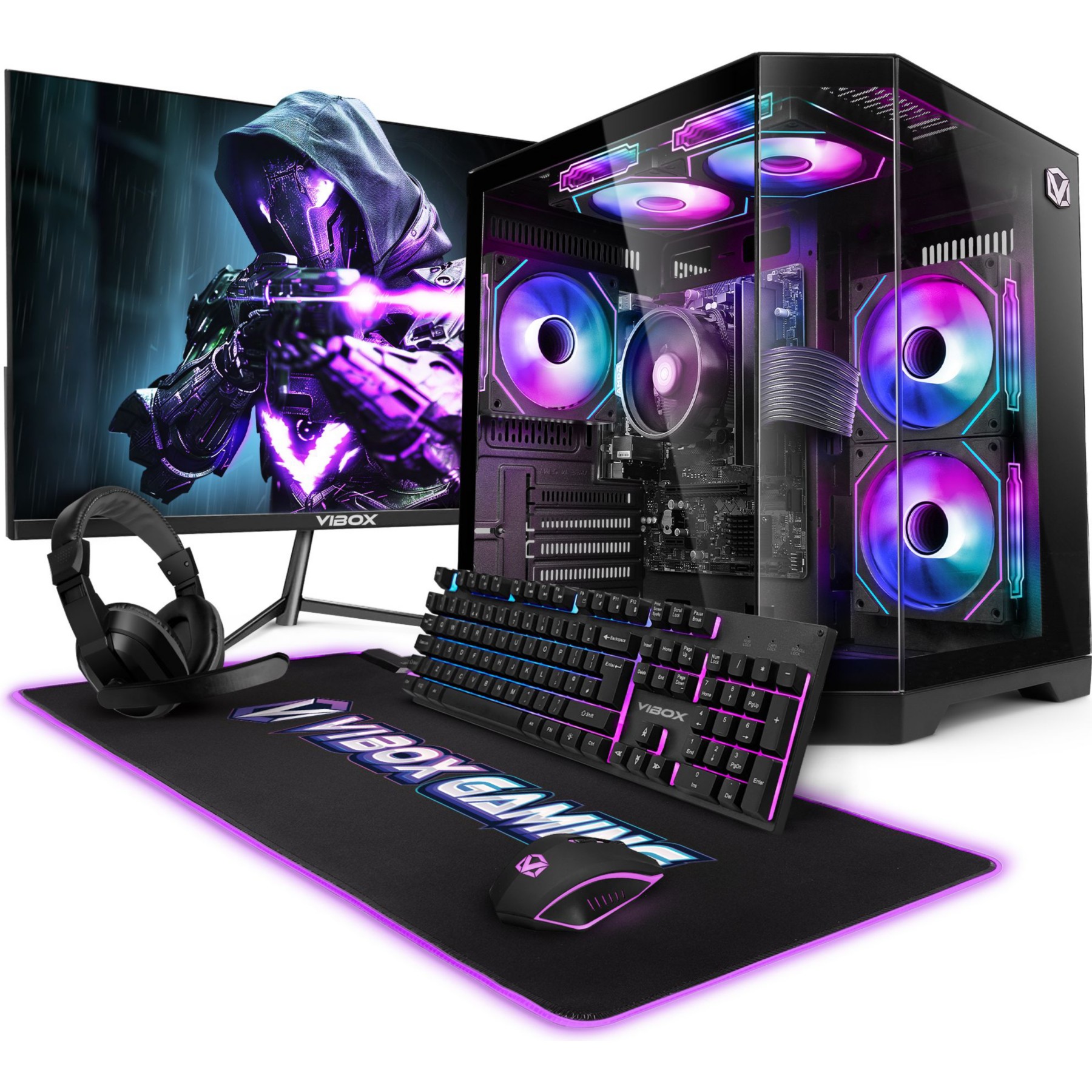 PC Gamer VIBOX 3200G • 16 Go • 500 Go SSD • Linux OS
