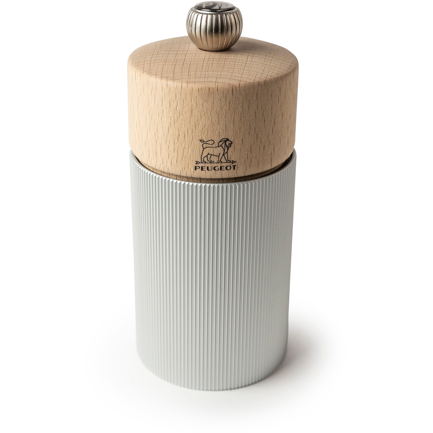 Moulin à sel PEUGEOT LINE aluminium naturel 12cm