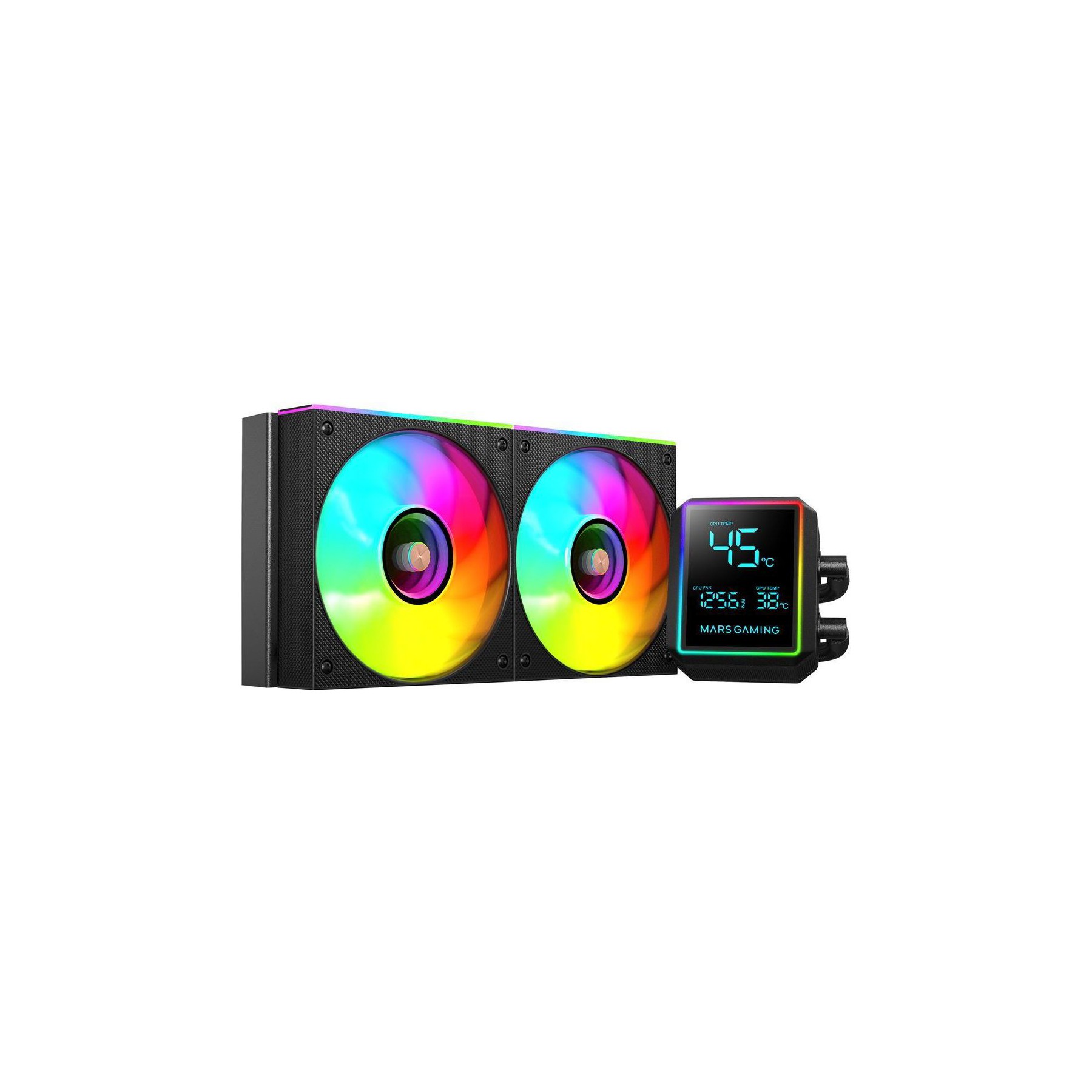Kit de refroidissement MARS GAMING LCD Pro - 240 mm Noir