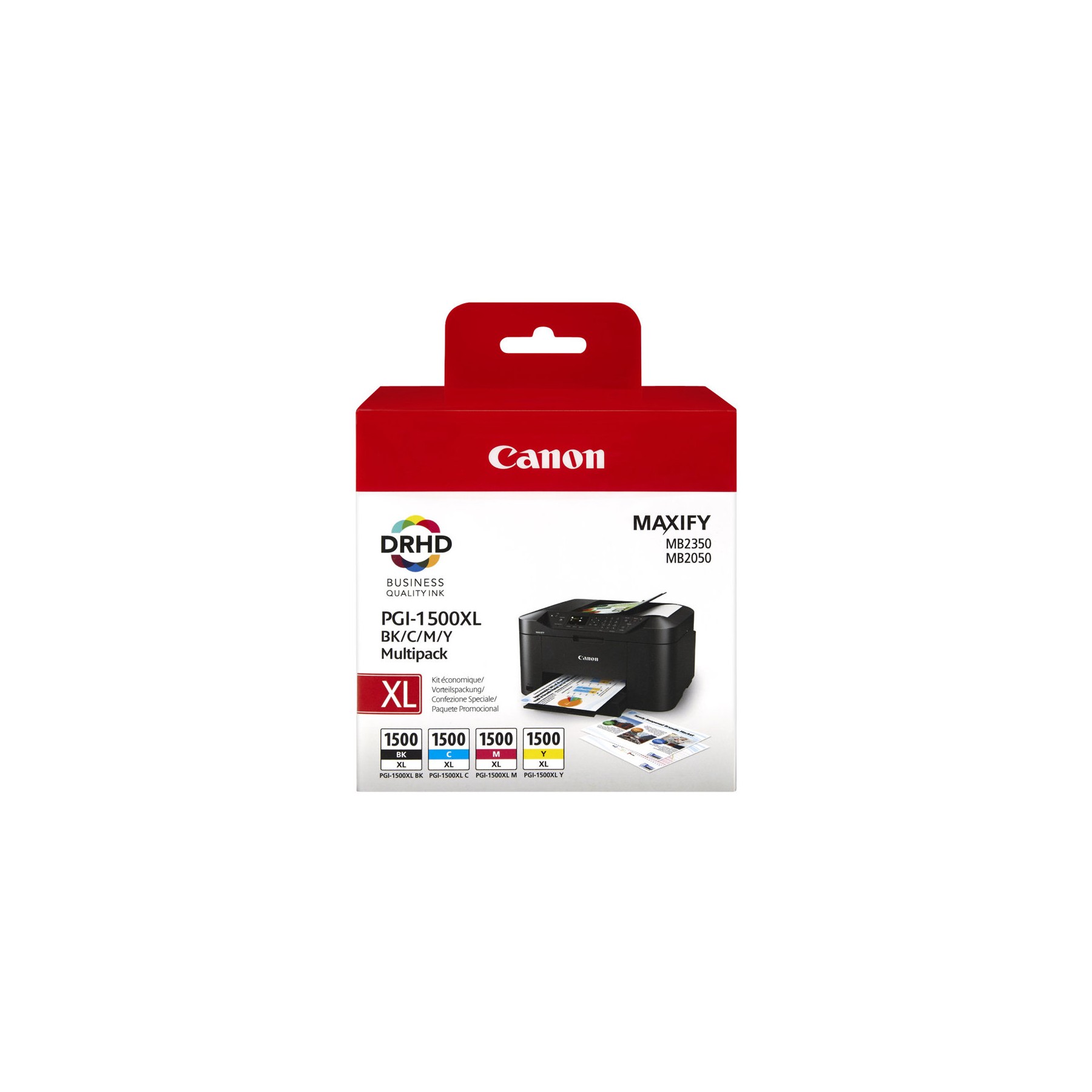 Cartouche d'encre CANON PGI 1500XL (N/C/M/J)