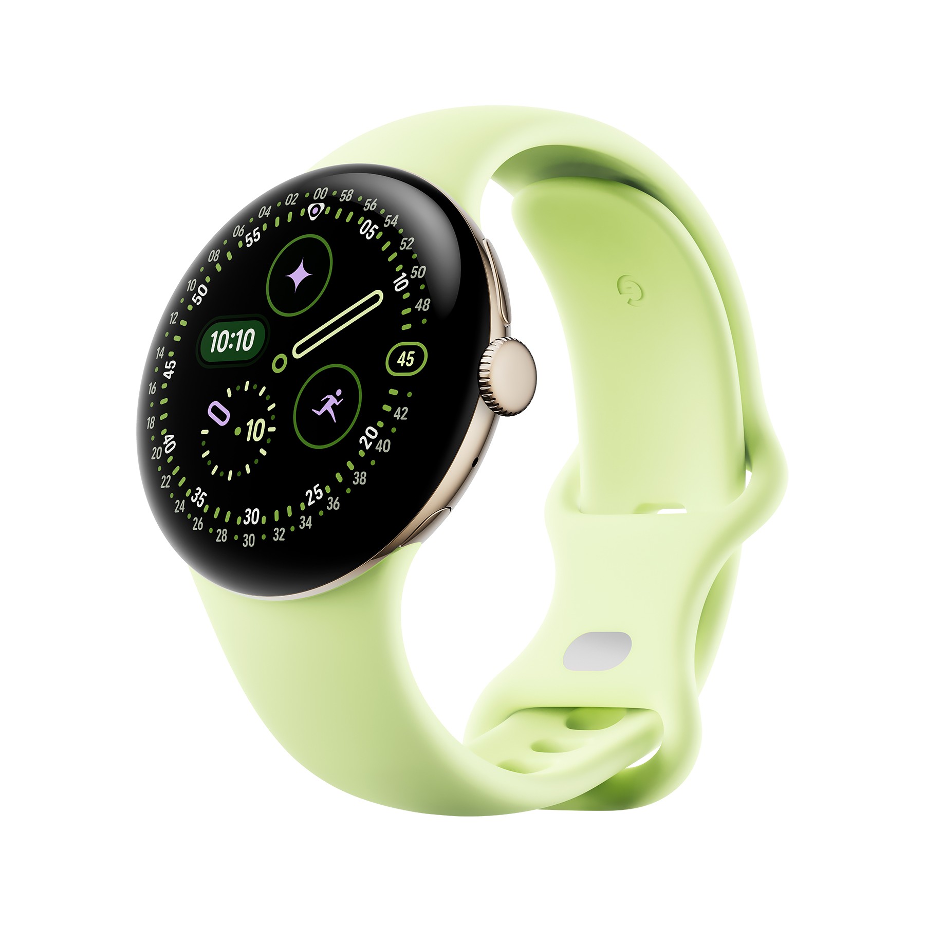 Montre connectée GOOGLE Pixel Watch 4 41mm Champagne/Vert 4G