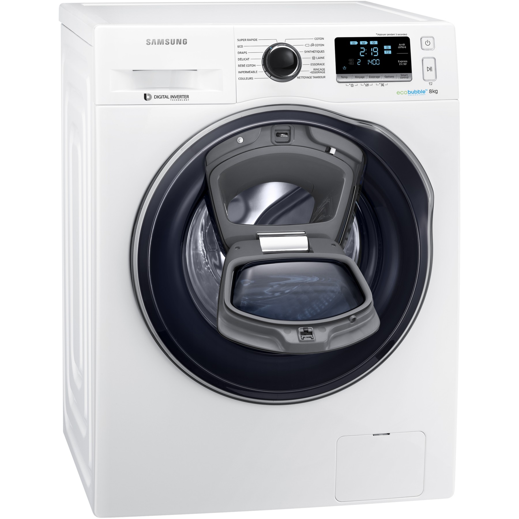 Lave linge hublot SAMSUNG ADD WASH WW80K6414QW Reconditionné