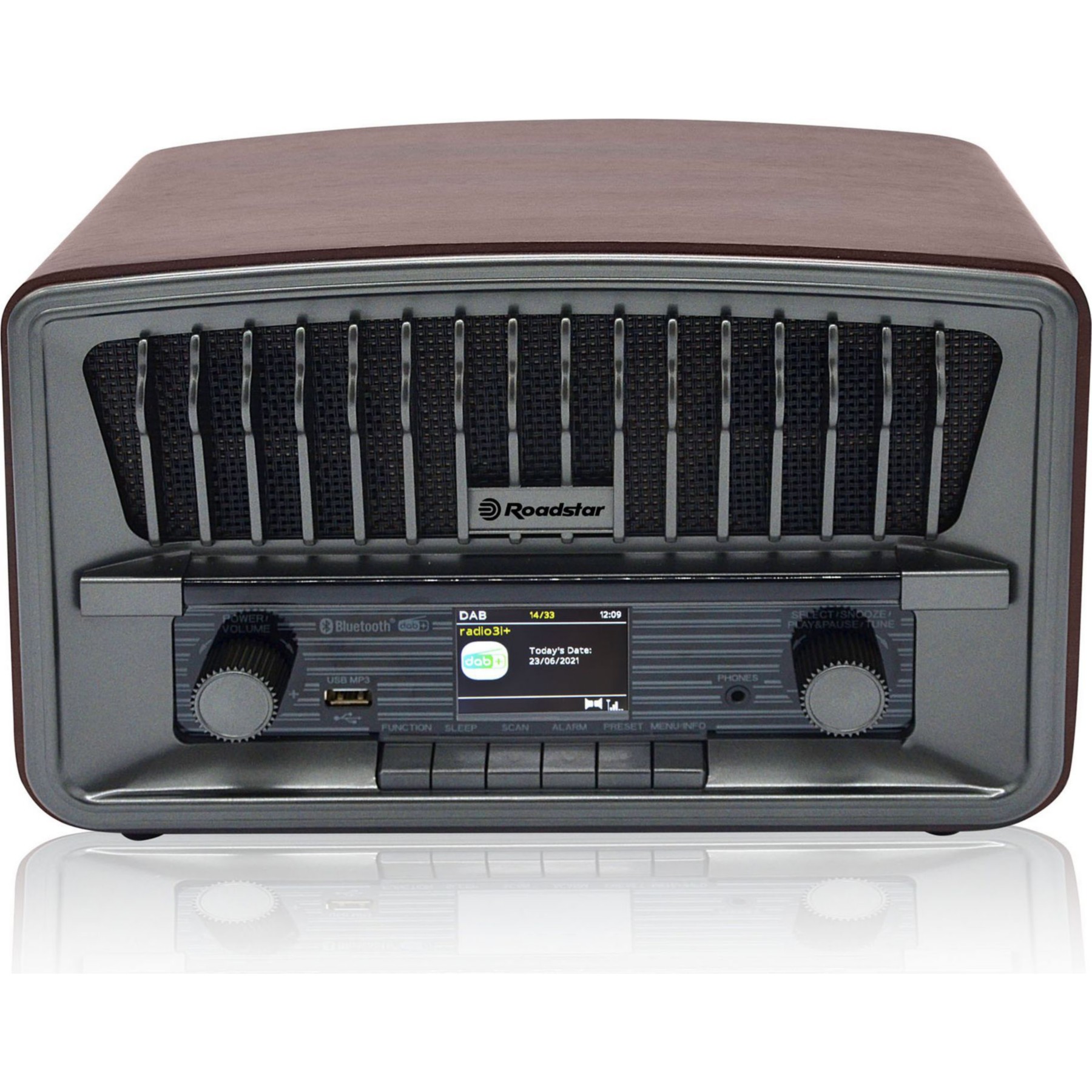Radio DAB ROADSTAR HRA-270D+BT Radio Portable Vintage DAB+
