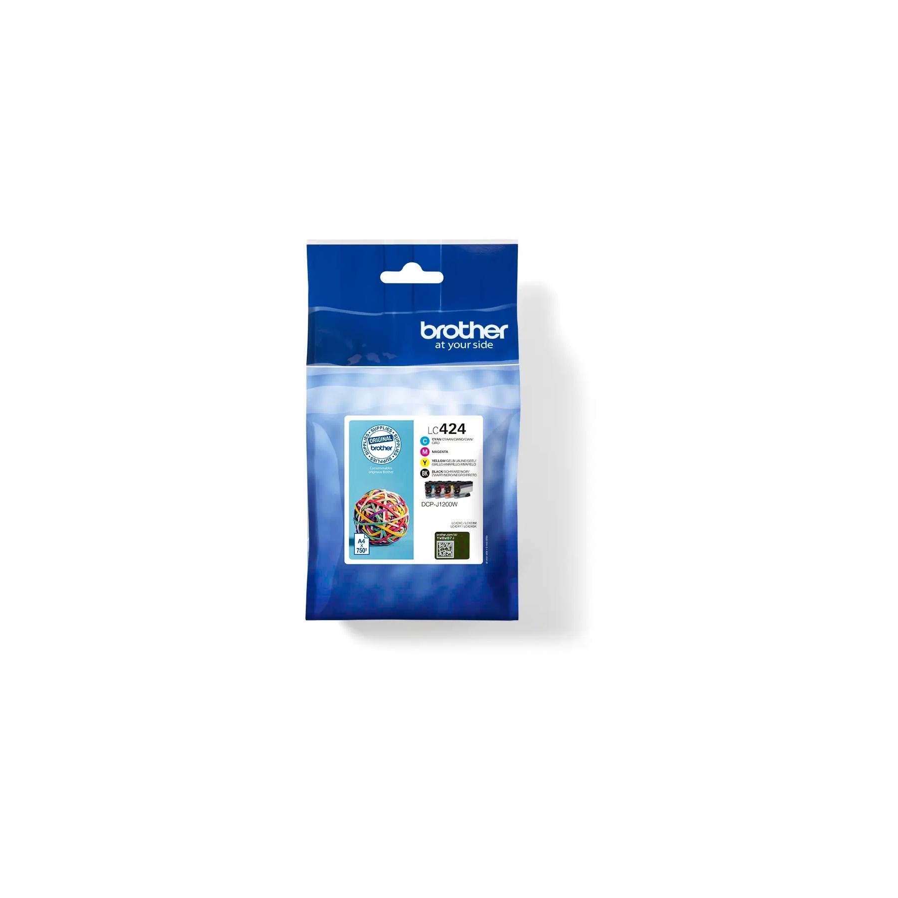 Cartouche d'encre BROTHER Pack Multipack 4 Originales LC424 (Noir + 3 Couleurs) - LC424VAL