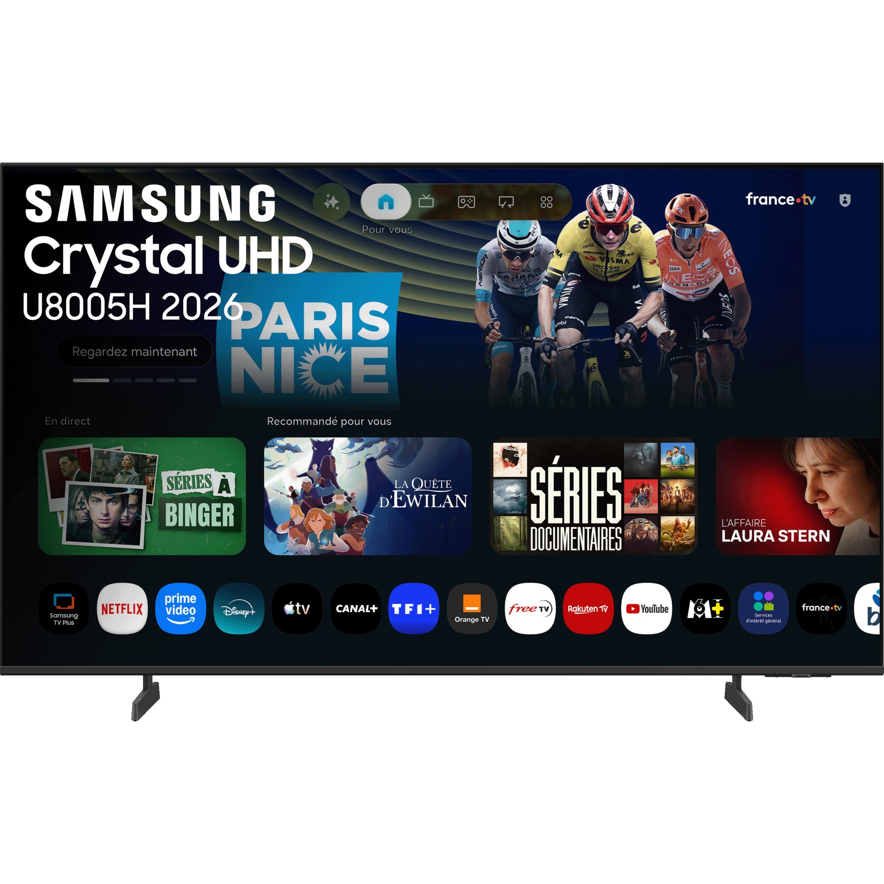 TV LED SAMSUNG TU43U8005H (2026) 43" (108 cm) 4K Ultra HD - Smart TV avec IA