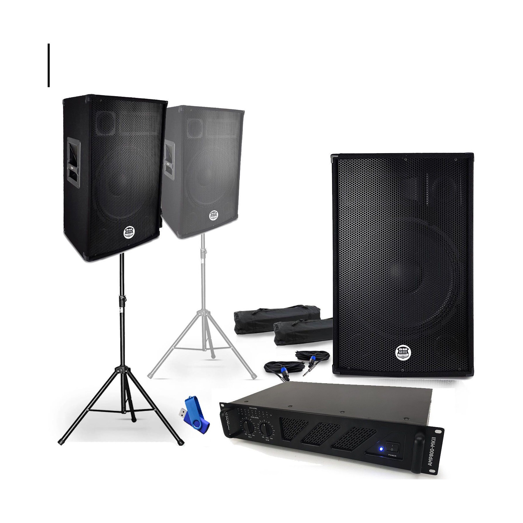 Pack sono BM SONIC Pack SONO 2 enceintes 2x700W BM SONIC BM