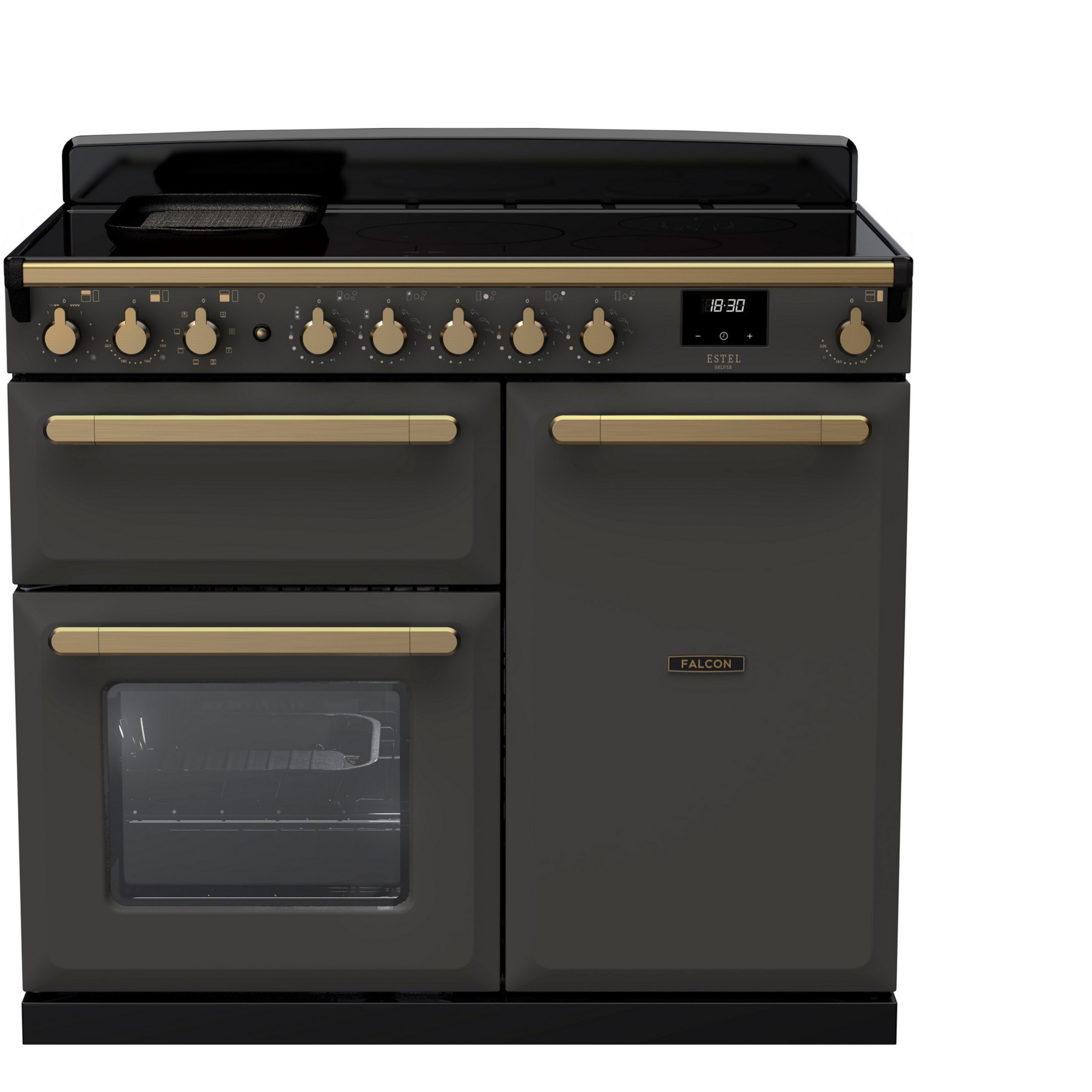Piano de cuisson induction FALCON ESTEL DELUXE TAB IND 100 CM ARDOISE LAIT