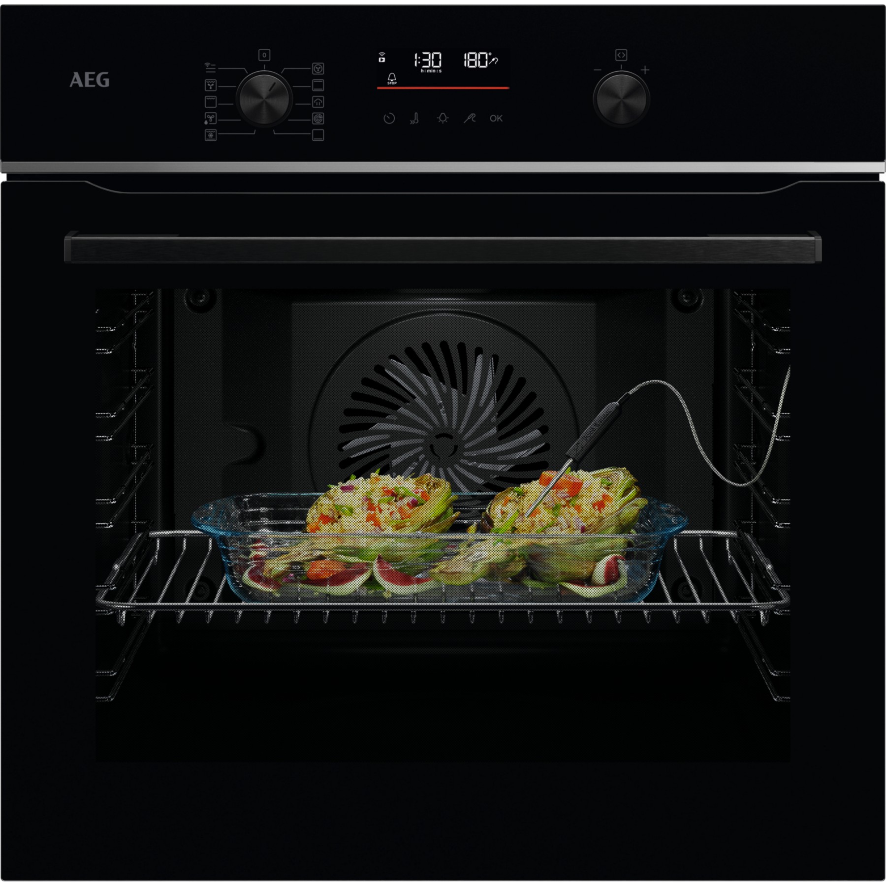 Four encastrable AEG TA5PB521AB - Pyrolyse - Chaleur tournante - Porte froide