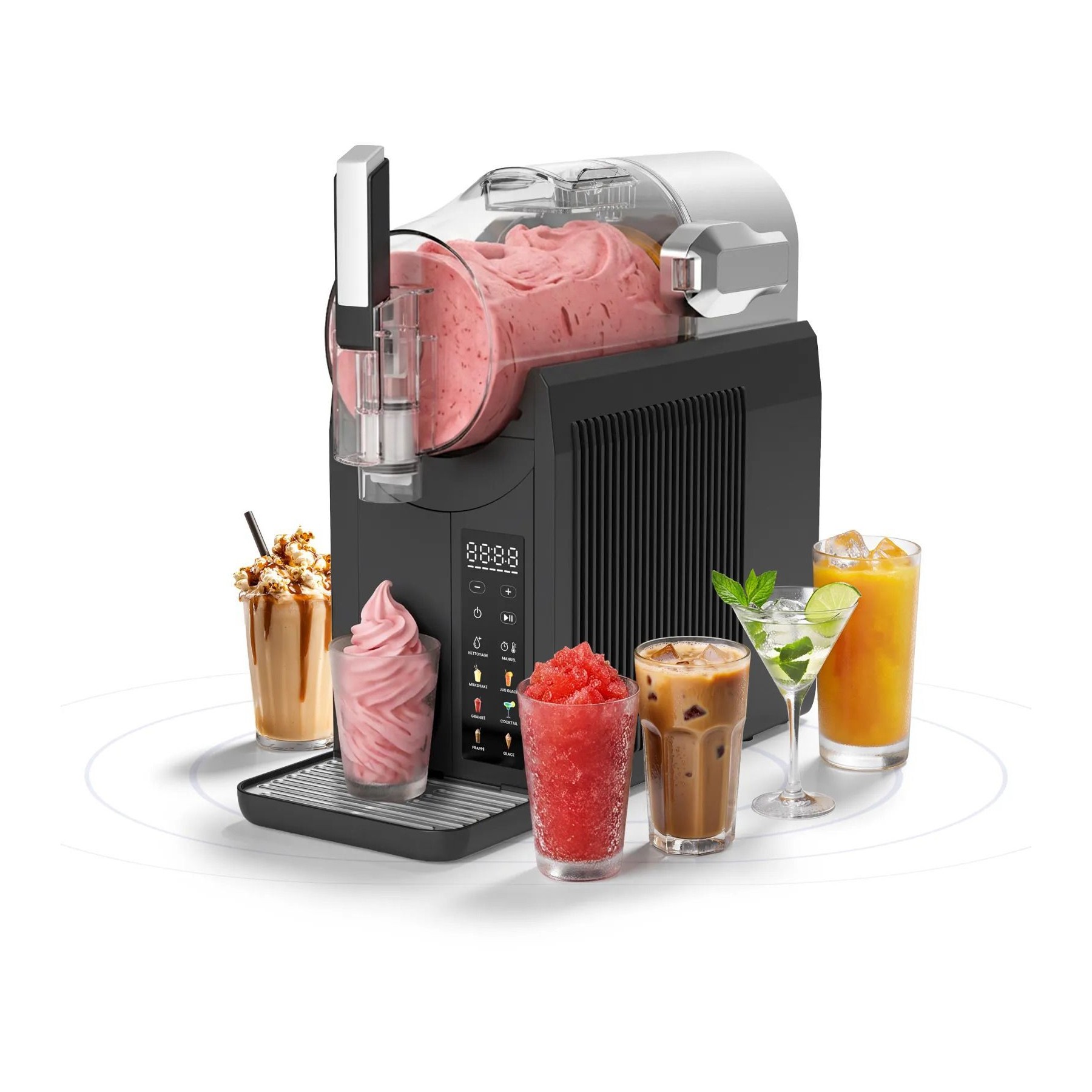 Machine à granita ESSENTIELB EMGG1 Glaces à l'italienne, granités, milkshakes, cafés frappés, jus glacés, cocktails, 2L