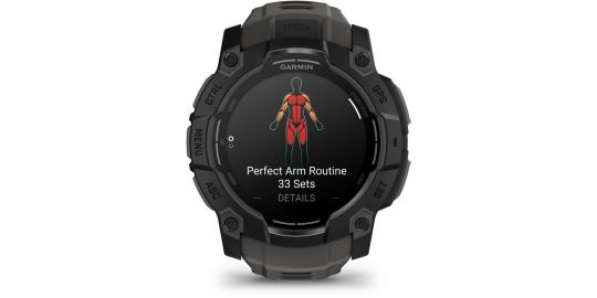 Montre sport GARMIN Instinct3 Amoled 50mm Noir Bracelet gris
