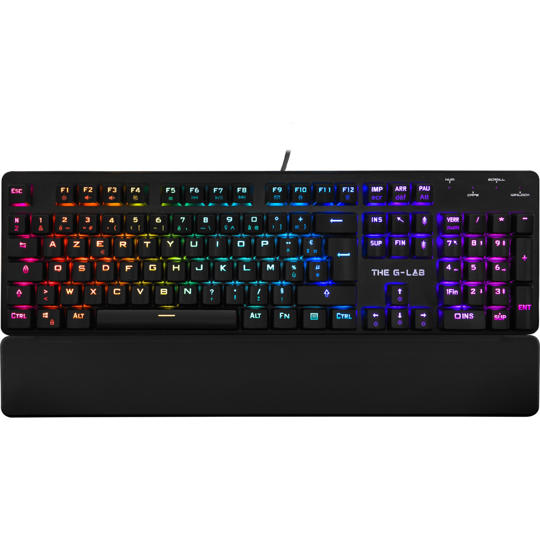 Clavier gamer THE G-LAB KEYZ-RUBIDIUM French Layout