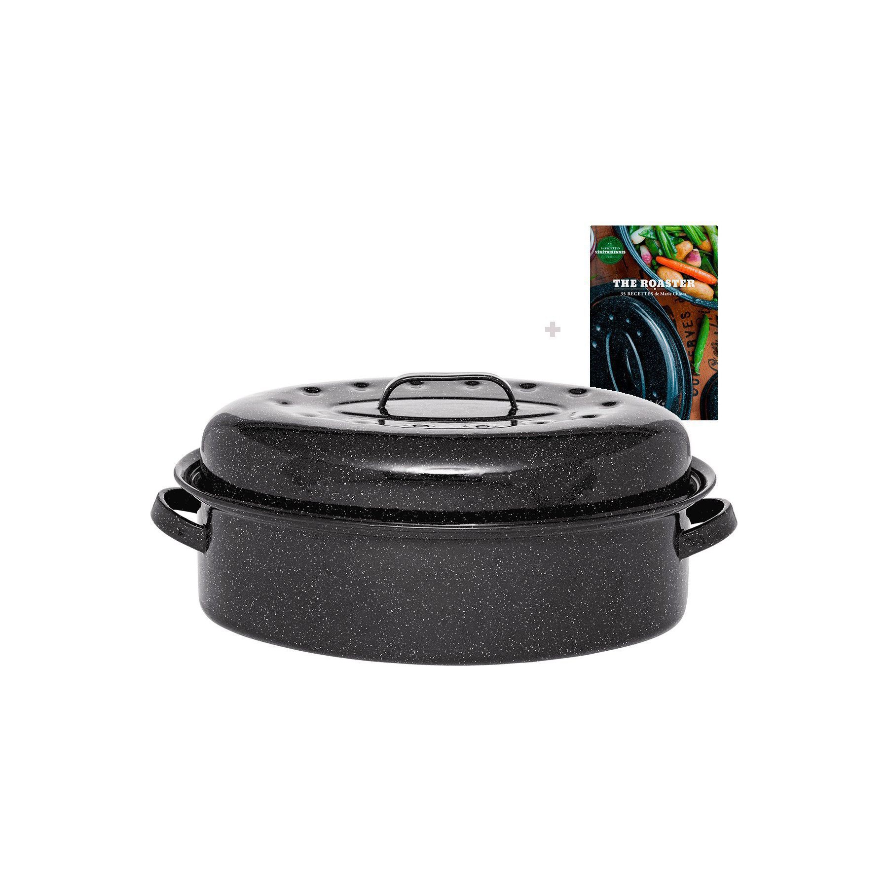 Cocotte GRANITEWARE Cocotte ovale en acier émaillé, Roaster