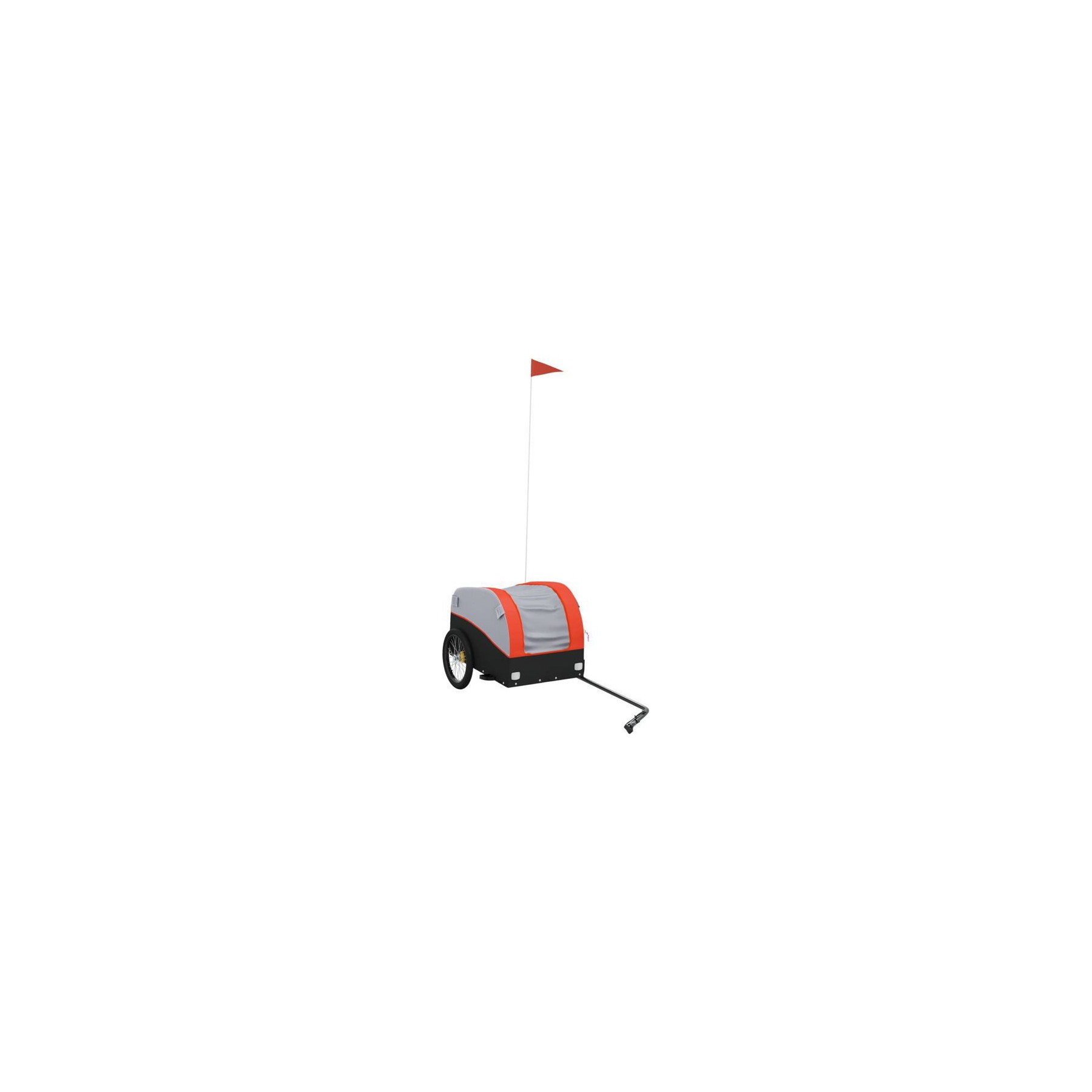 Remorque VIDAXL Fer 123 x 52 x 53 cm Orange
