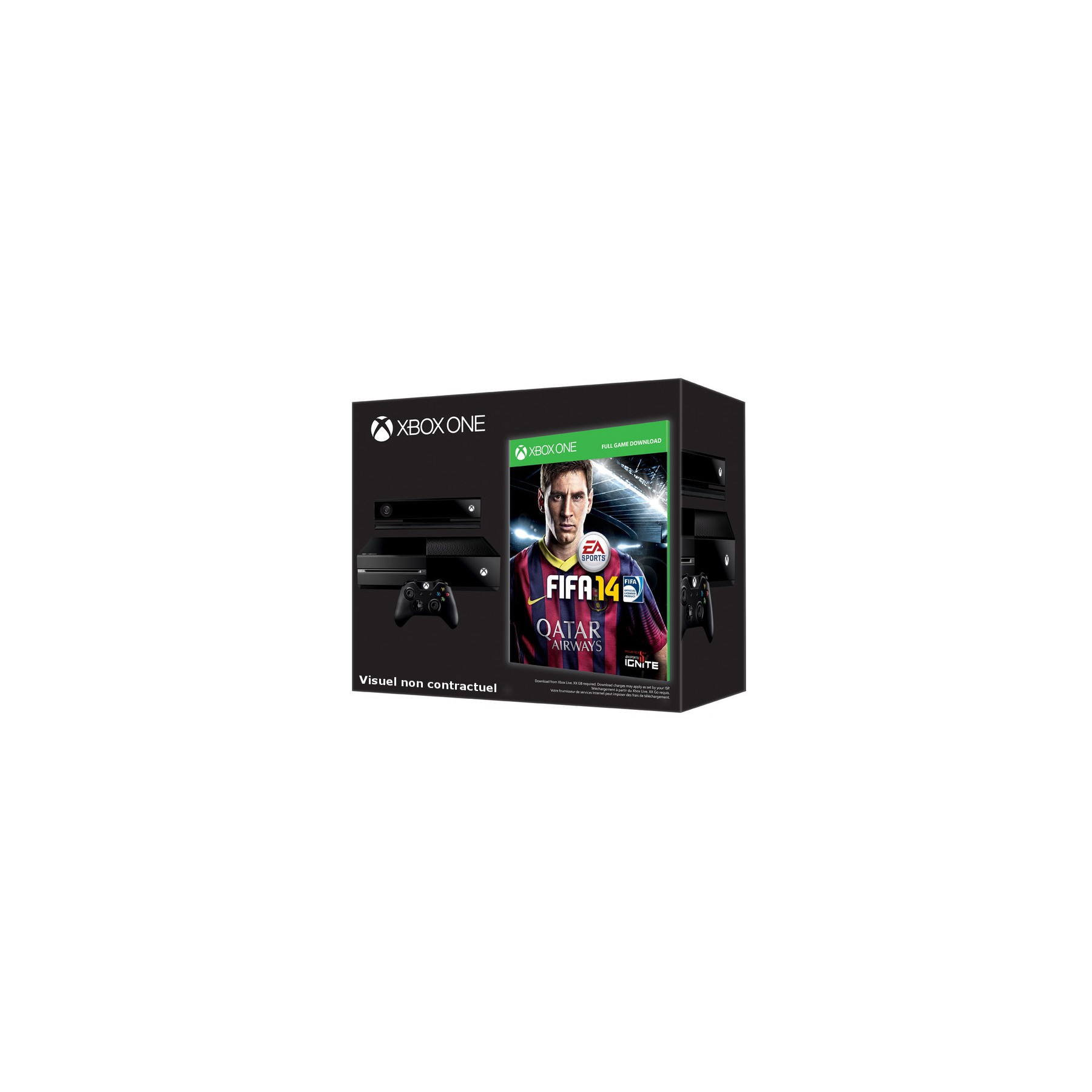 Console MICROSOFT Xbox One Edition Day One + FIFA 14 Reconditionné
