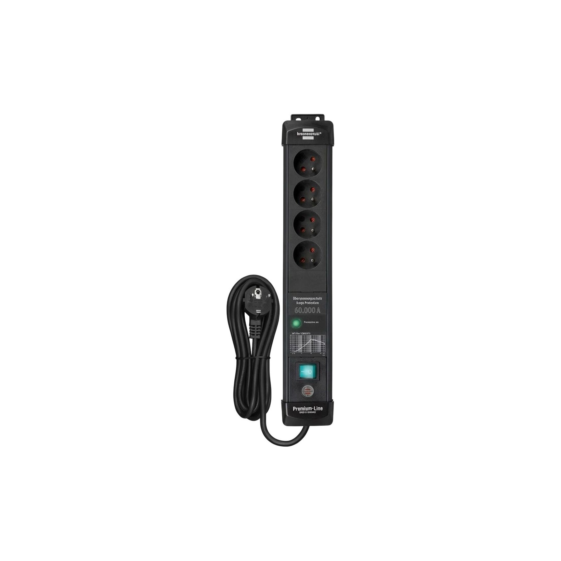 Multiprise BRENNENSTUHL Premium-Line 4 Voies Type E Câble 3m