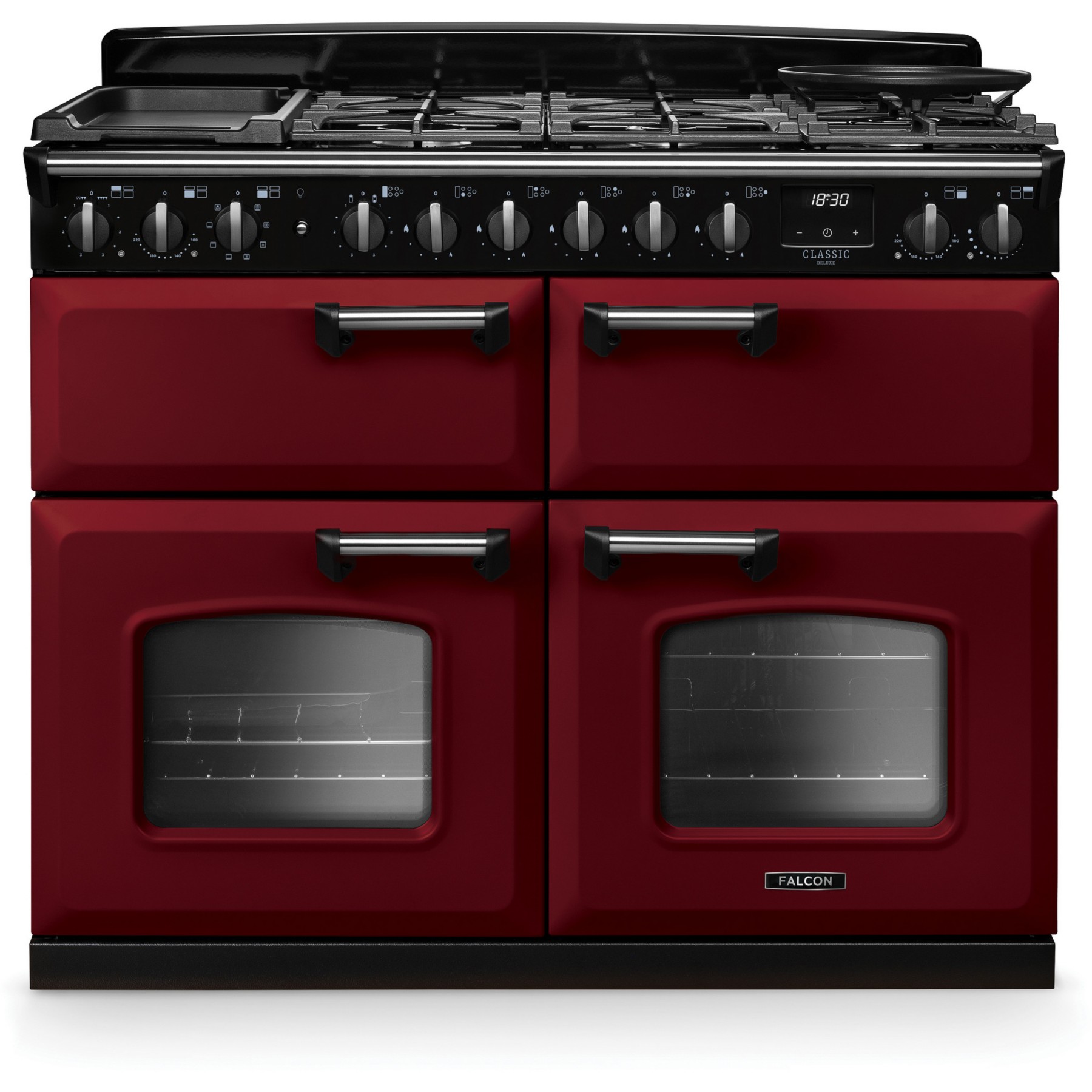 Piano de cuisson mixte FALCON NGC TAB MIX 110 CM BORDEAUX CHROME