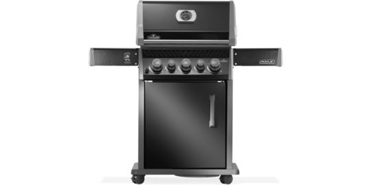 Barbecue gaz NAPOLEON Rogue RPS425RSIBPK2FRR noir 5 bruleurs sur chariot,  60x45 cm bruleurs latéral et arrière infrarouge