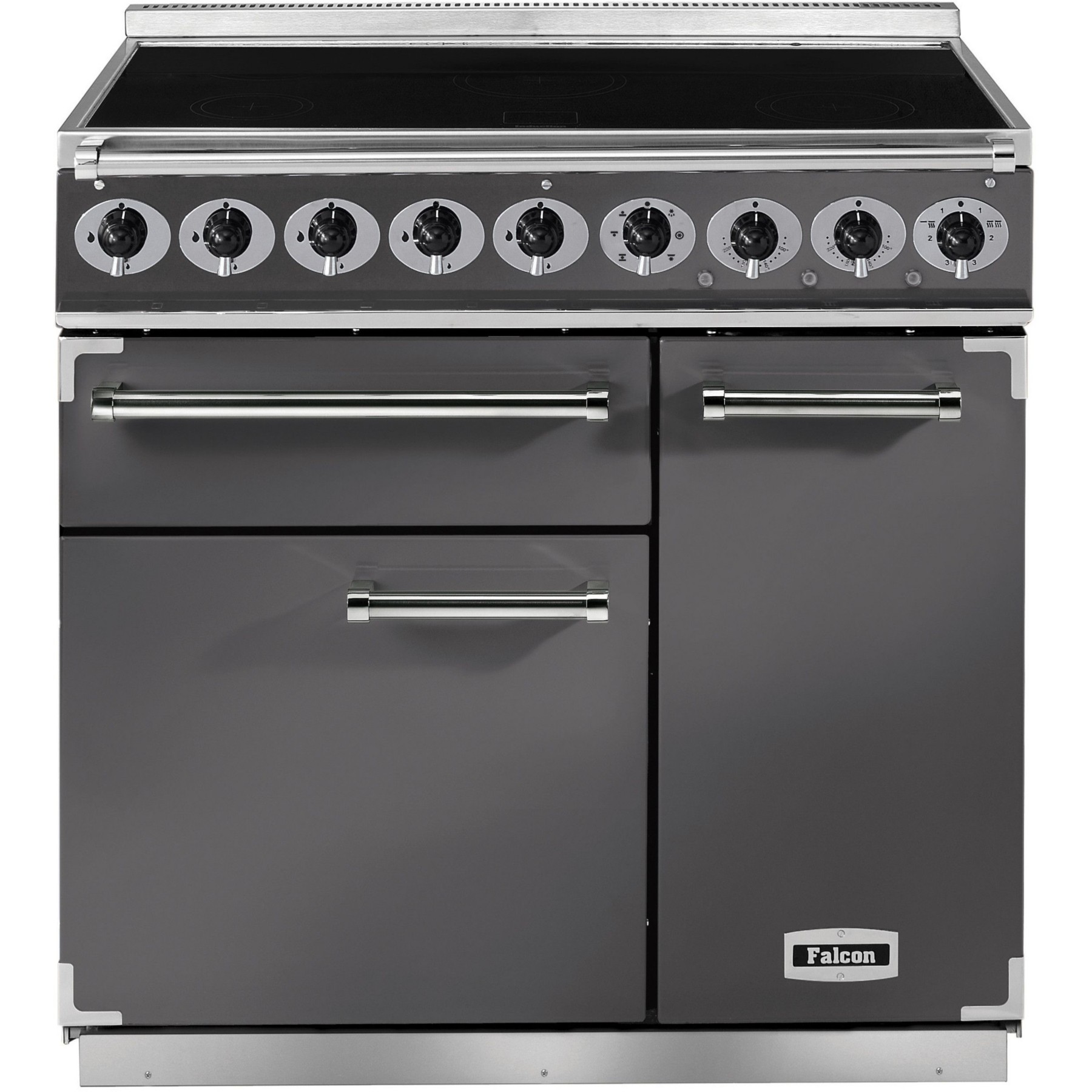 Piano de cuisson induction FALCON Semi Pro DELUXE 90  ARDOISE NICKEL